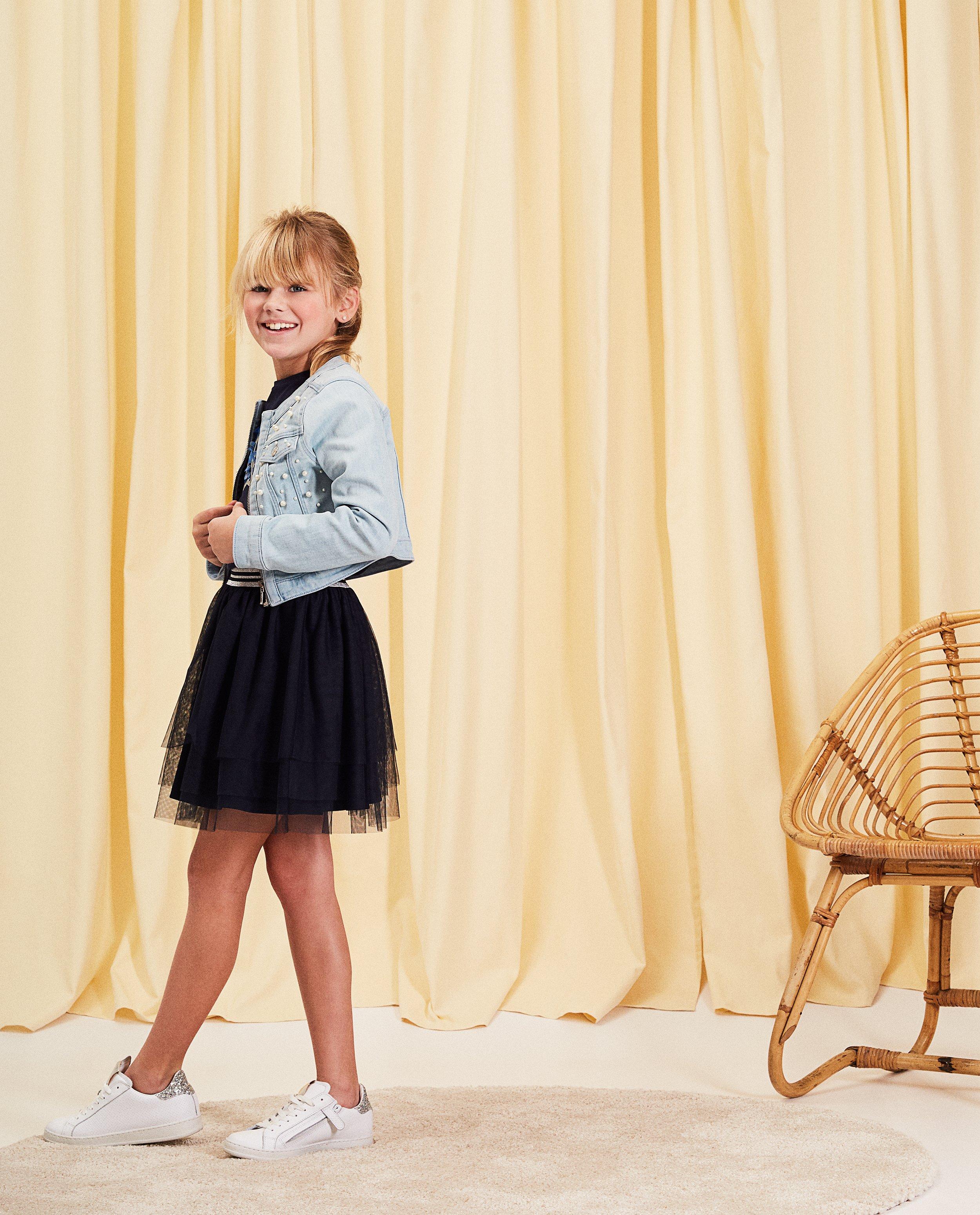 Jeansjasje met parels communie - Product Detail - lichtblauw - afbeelding nummer 1