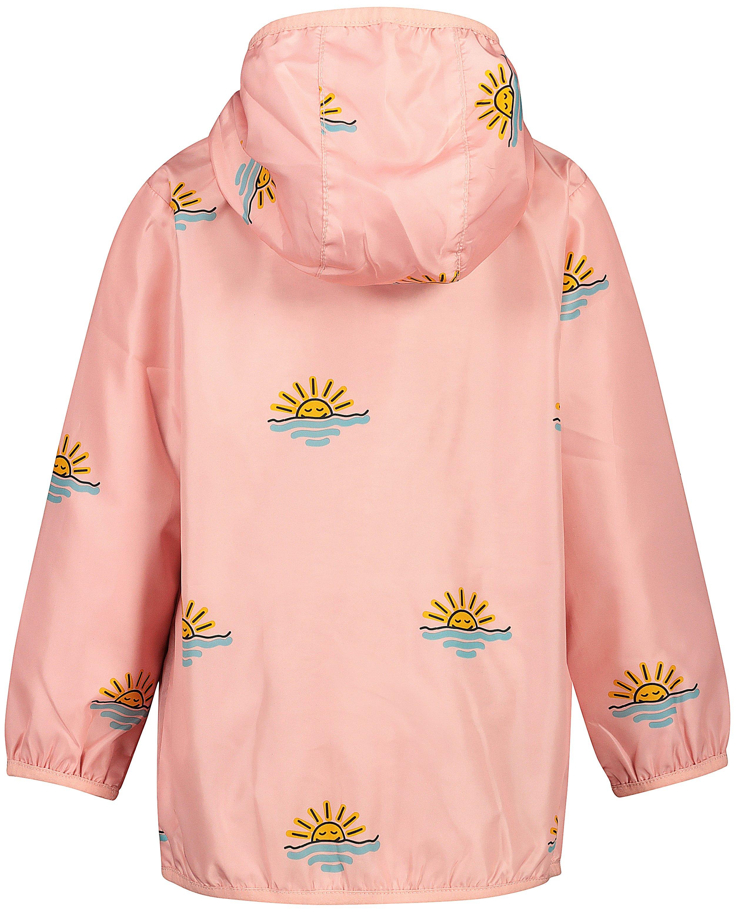 Jassen - Lichtroze regenjas met print