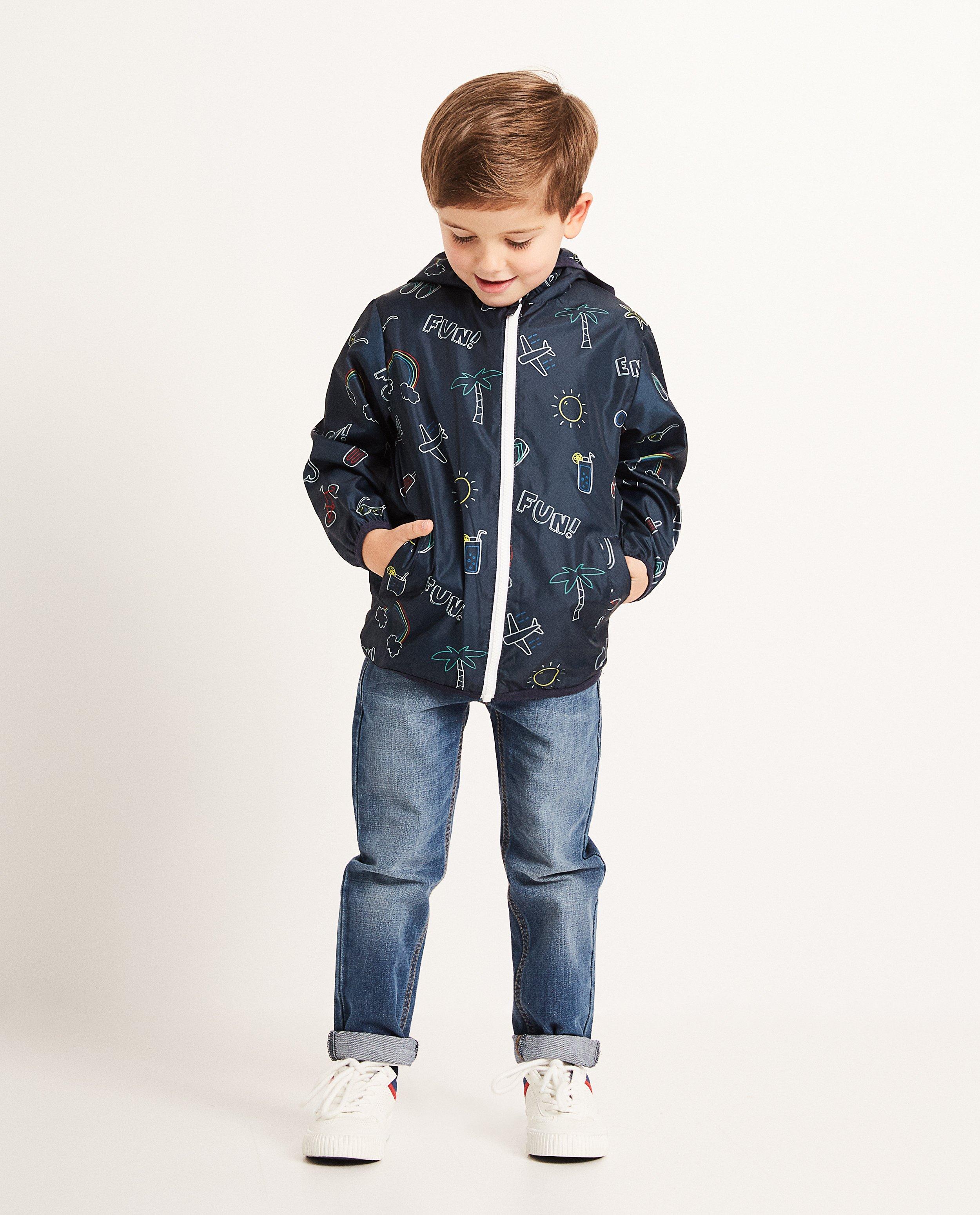 Regenjas met allover print - met kap - JBC