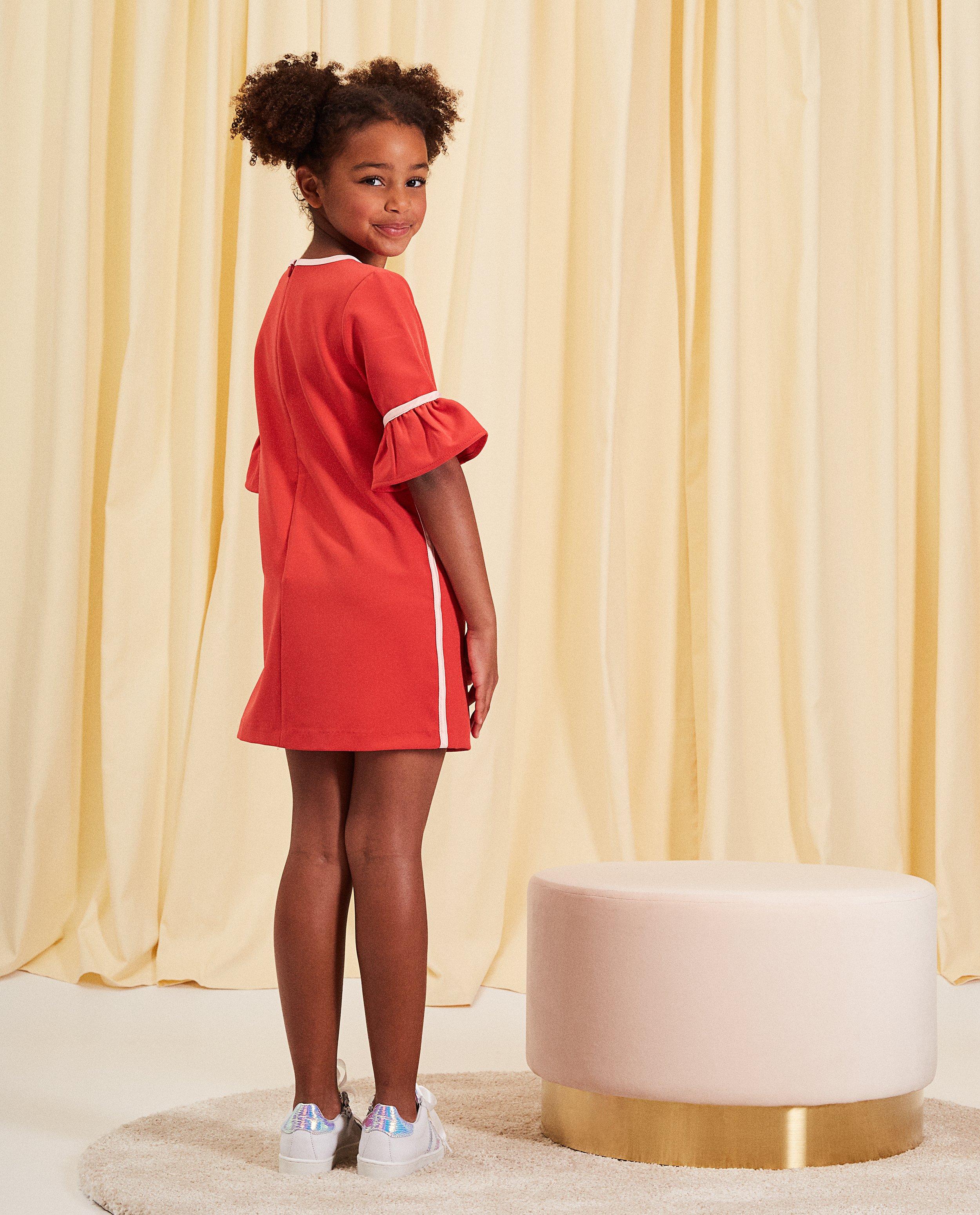 Jurk met ruches communie - Product Detail - lichtrood - afbeelding nummer 3