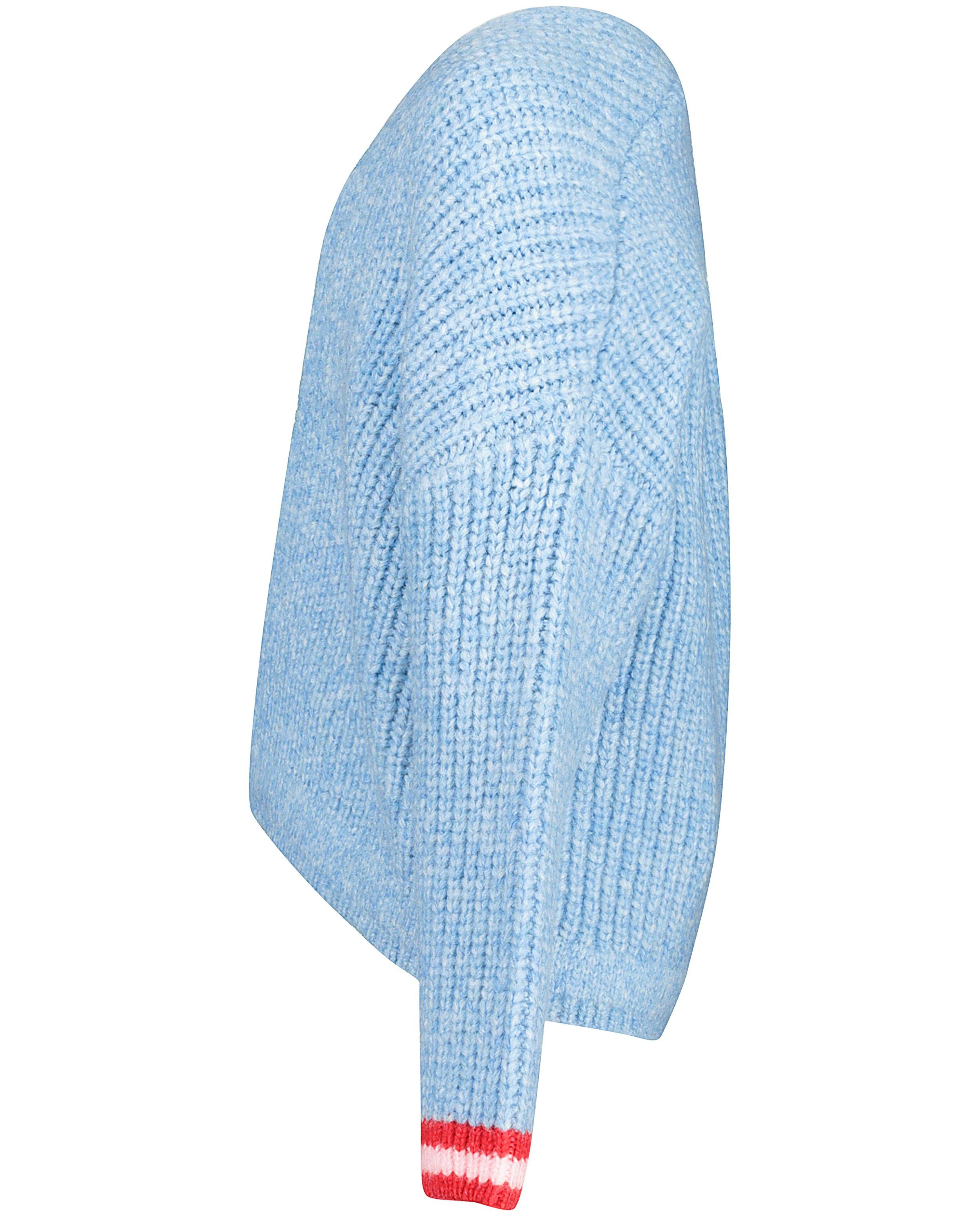 Gilet bleu clair en laine m&eacute;lang&eacute;e - D&eacute;tails du produit - bleu clair - image num&eacute;ro 5