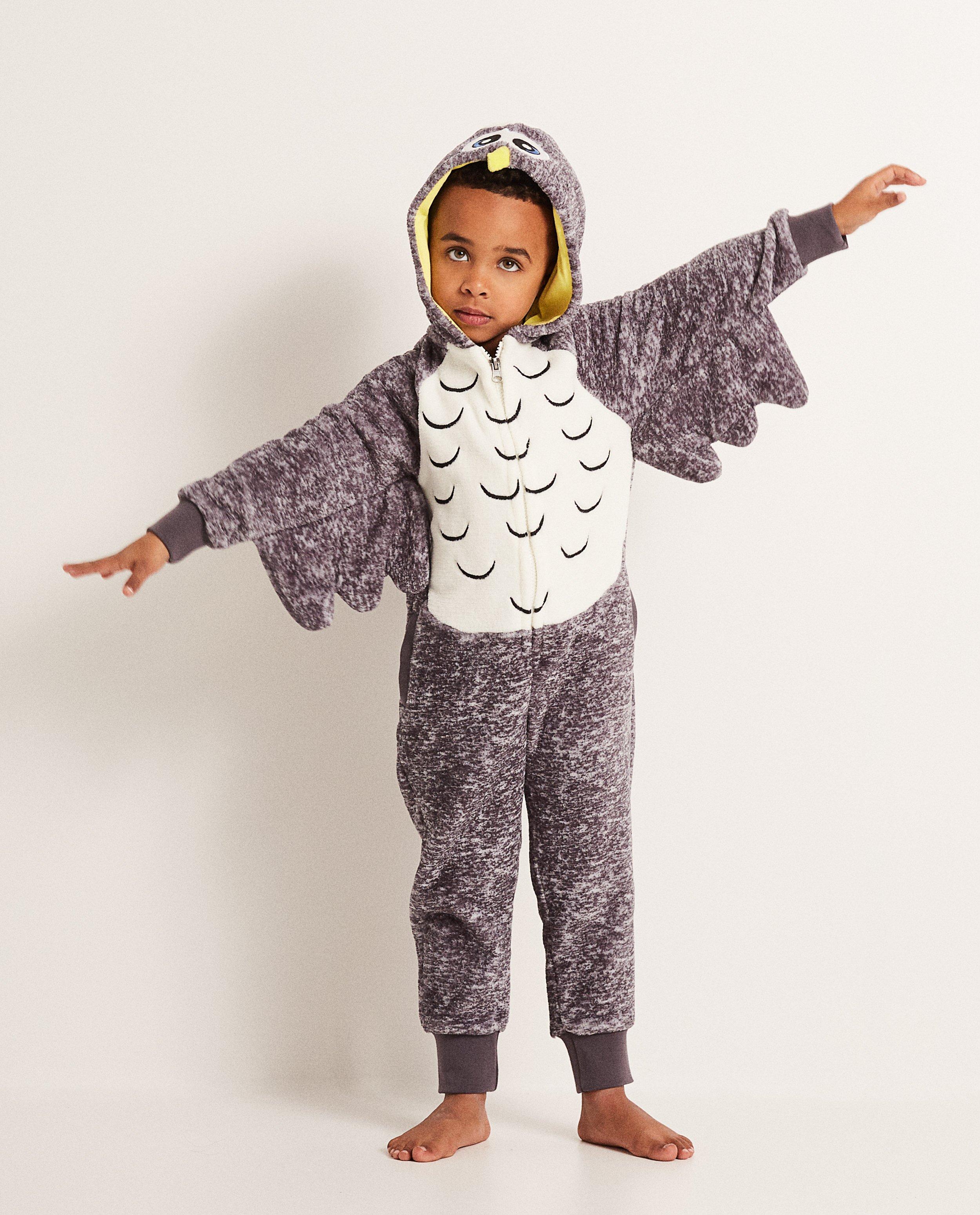 Onesie uil - met kap en vleugels - JBC