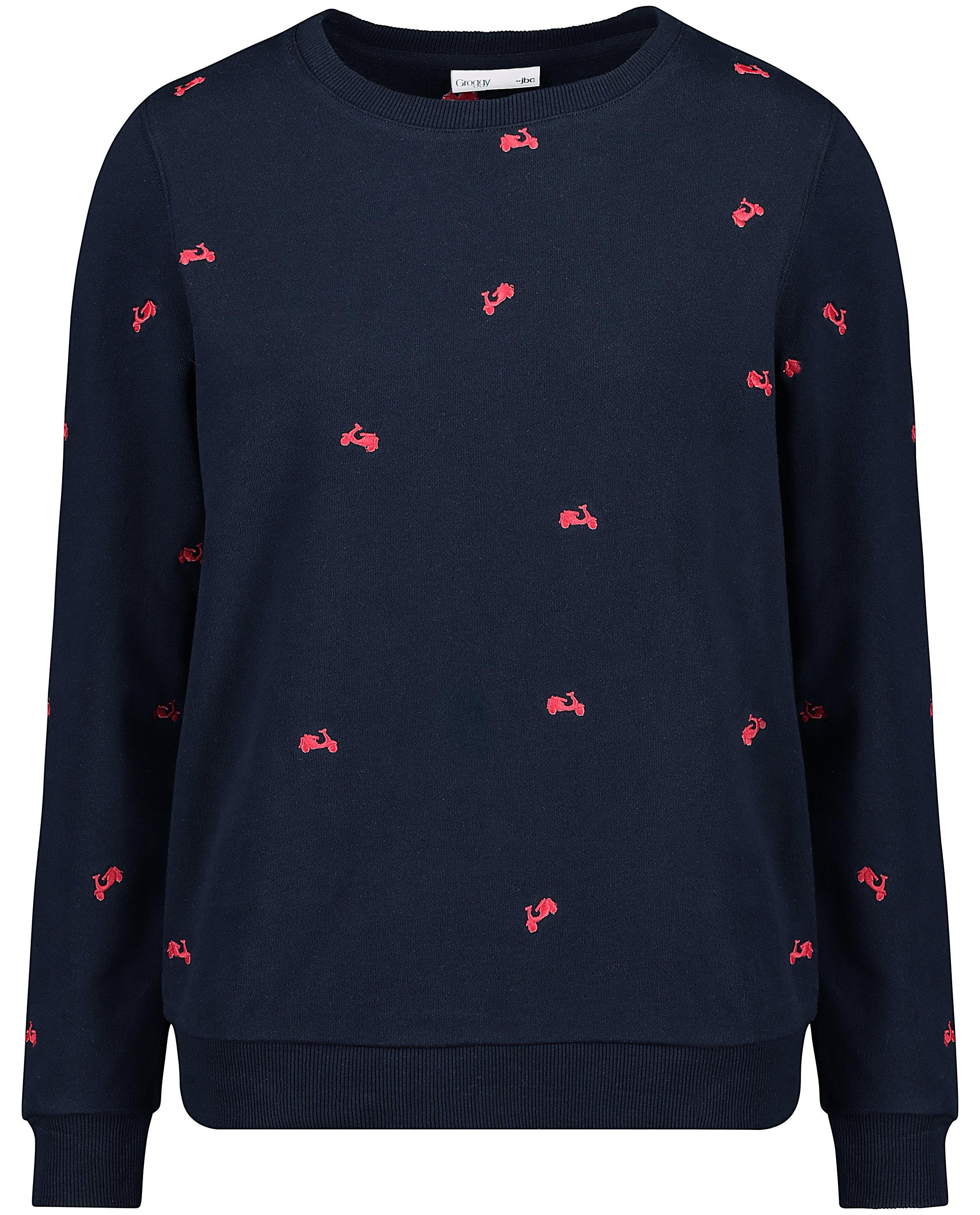 Sweaters - Sweater met geborduurde print