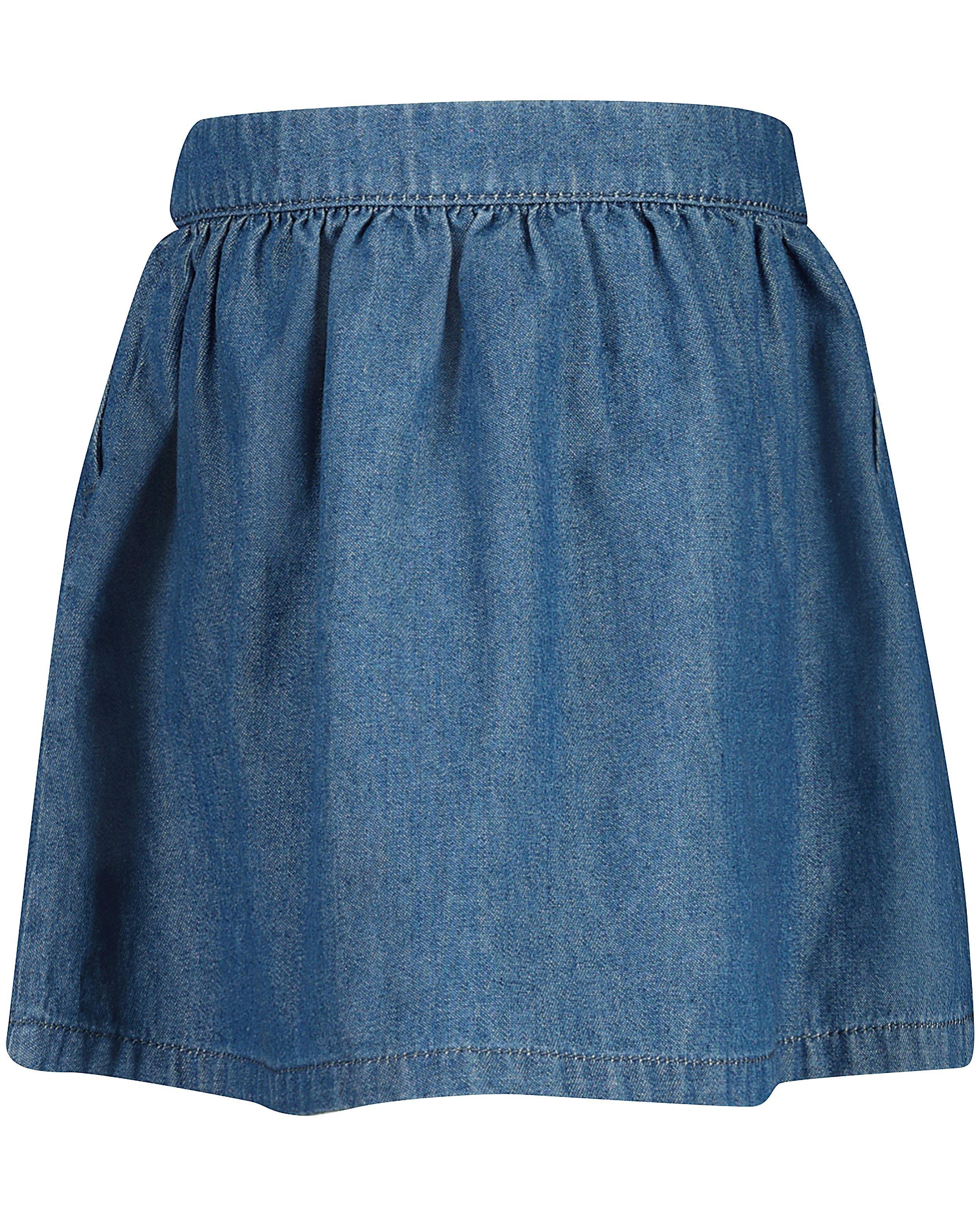 Rokken - Jeansrok met knopenrij