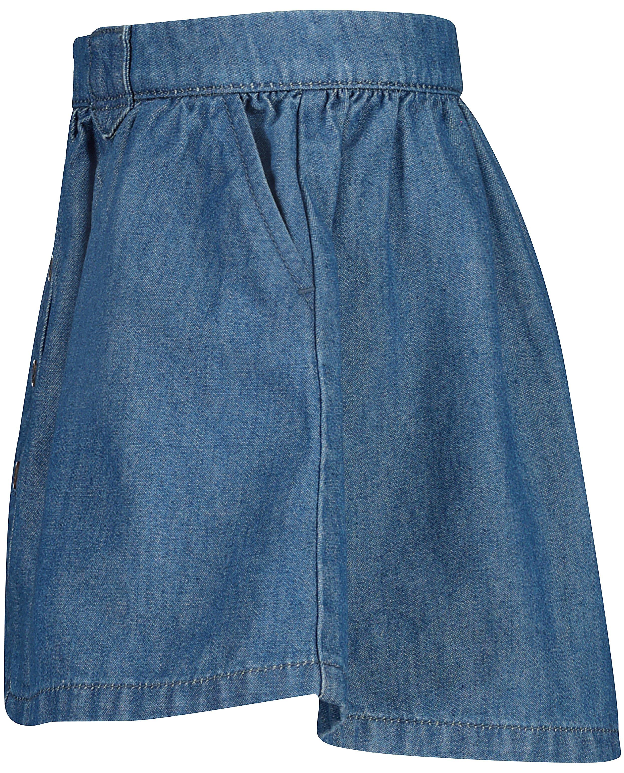 Rokken - Jeansrok met knopenrij