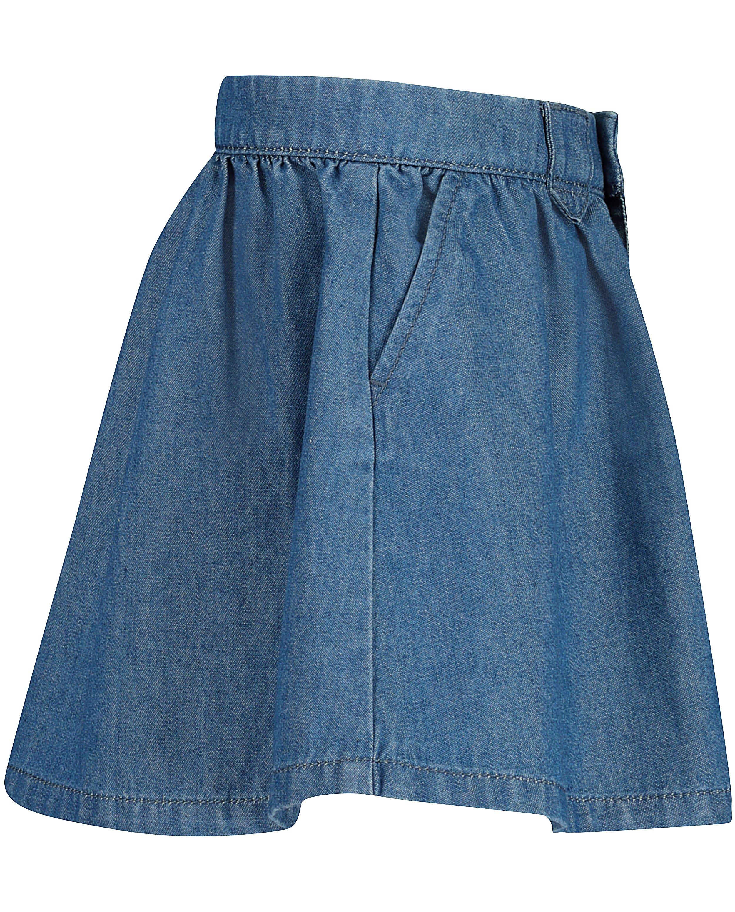 Rokken - Jeansrok met knopenrij