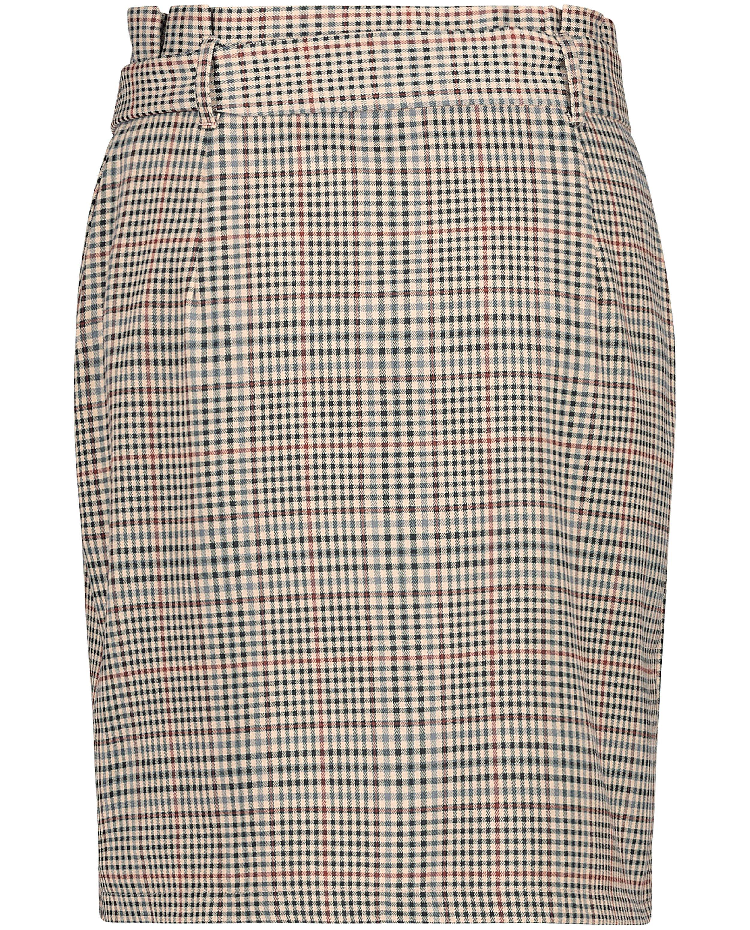 Rokken - Beige geruite rok