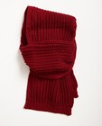 Geribde sjaal, 2-10 jaar - in donkerrood - JBC