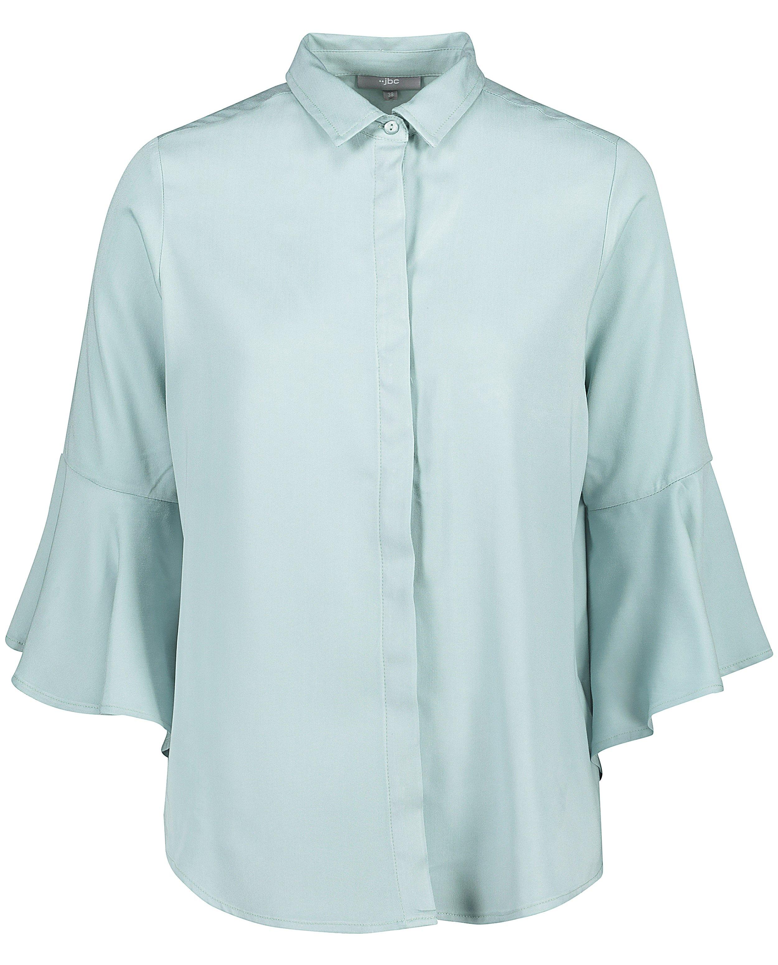 Viscose blouse met trompetmouwen - Product Detail - grijs - afbeelding nummer 4