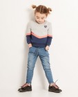 Color block sweater K3 - grijs, roze en blauw - K3