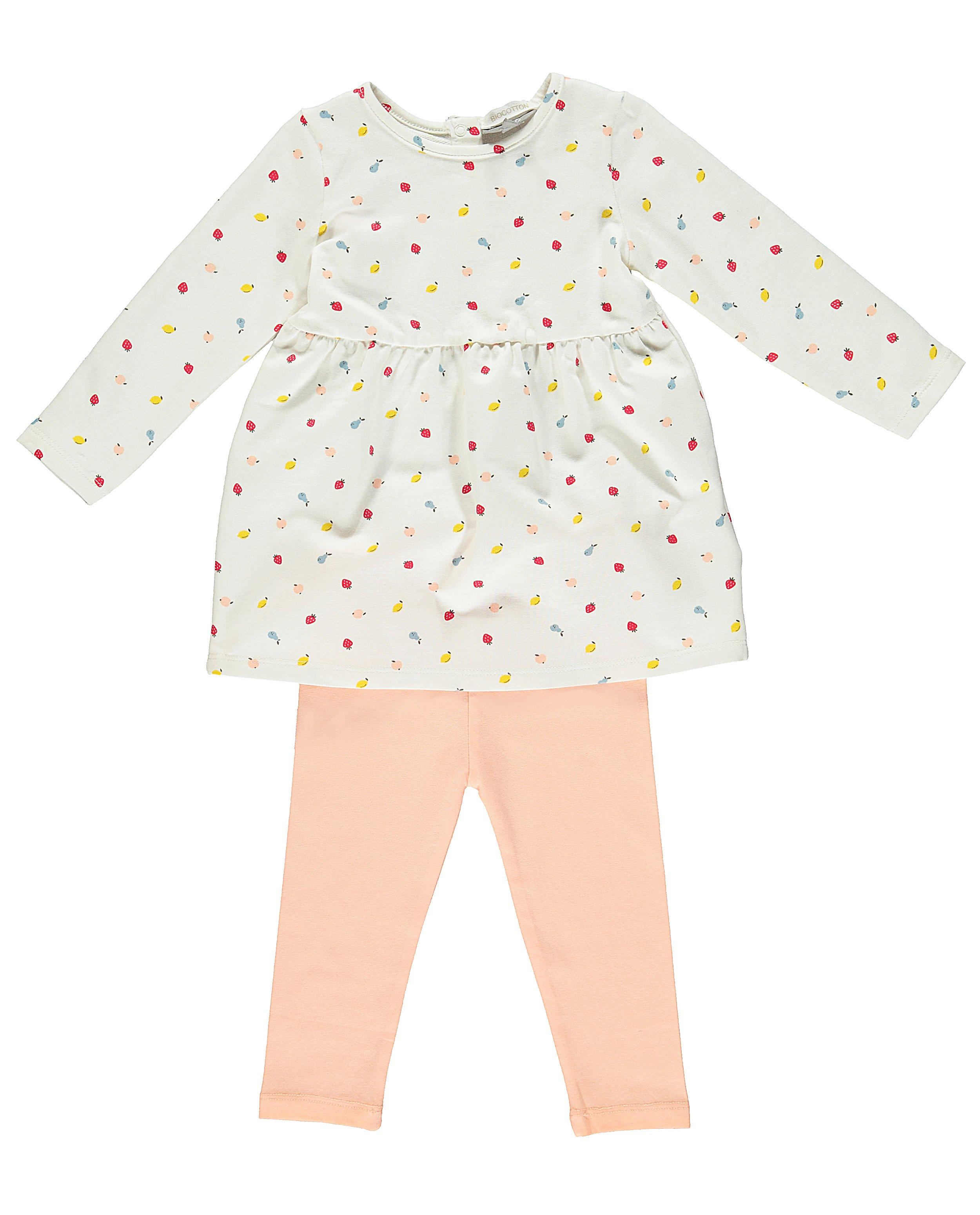 Set van kleedje en legging - van biokatoen - Newborn 50-68