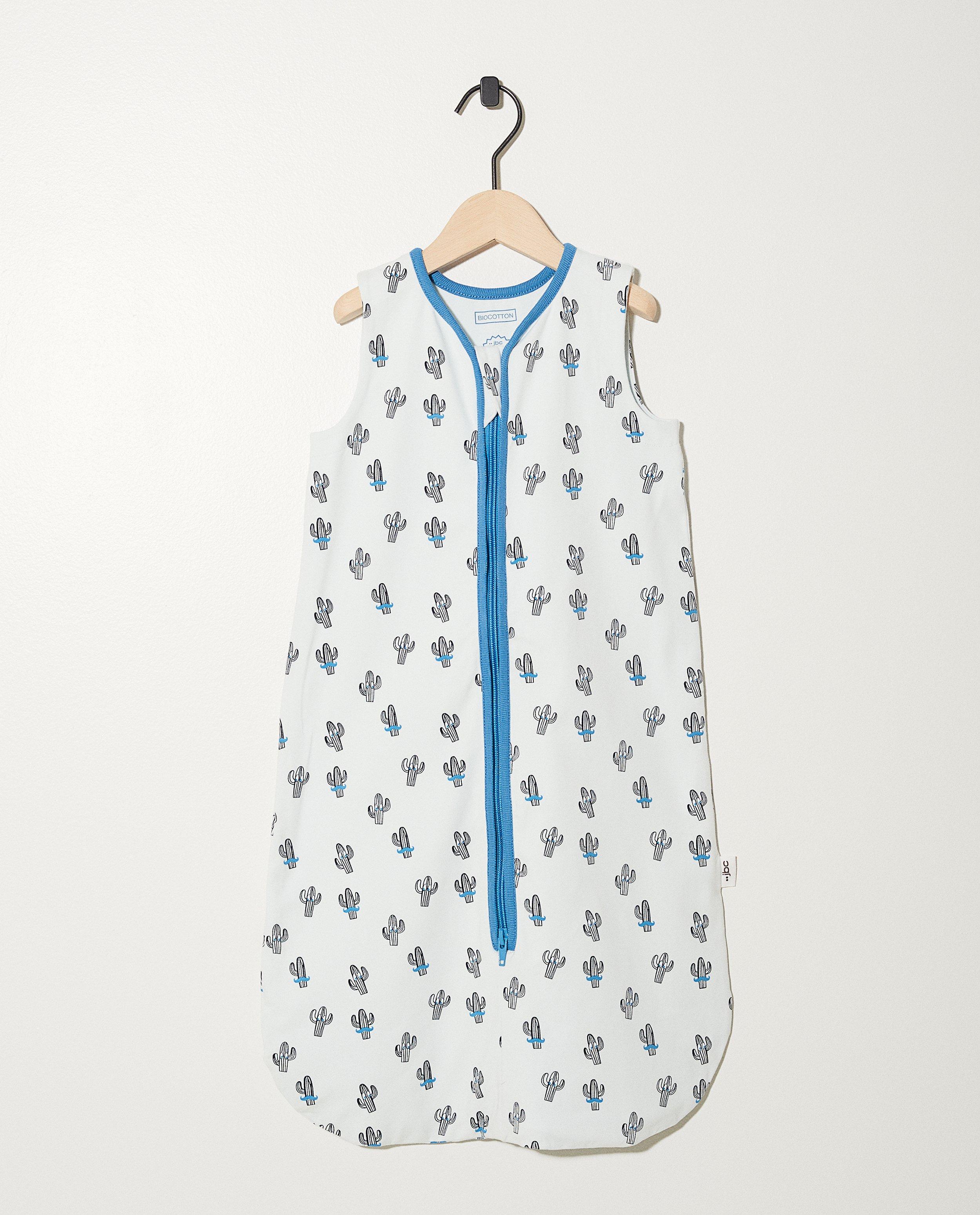 Sac de couchage blanc en coton bio - imprimé intégral - Newborn 50-68