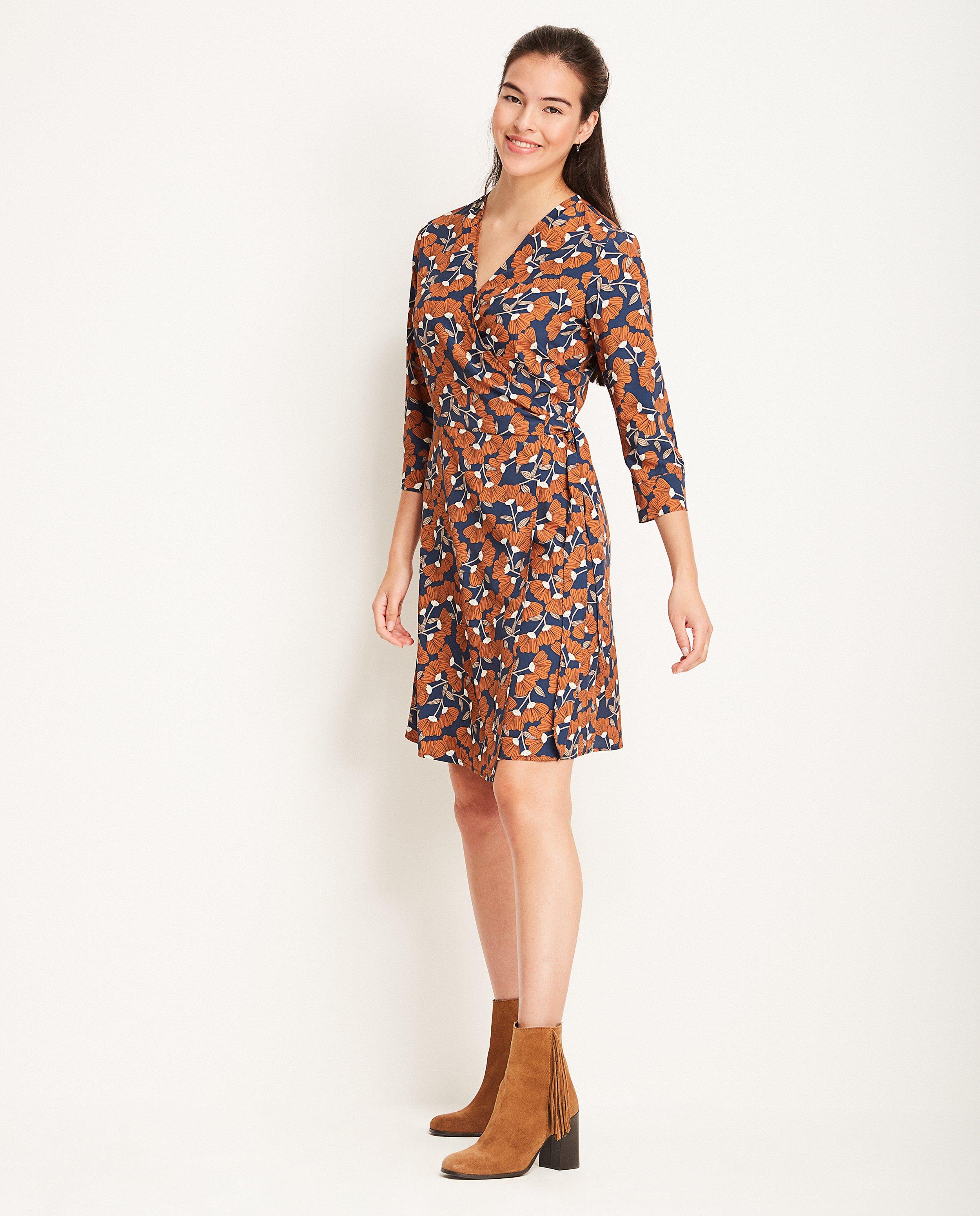 Wikkeljurk - met florale print - JBC