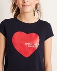 T-shirts - T-shirt met glitterprint BESTies
