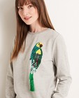 Sweaters - Sweater met pailletten vogel
