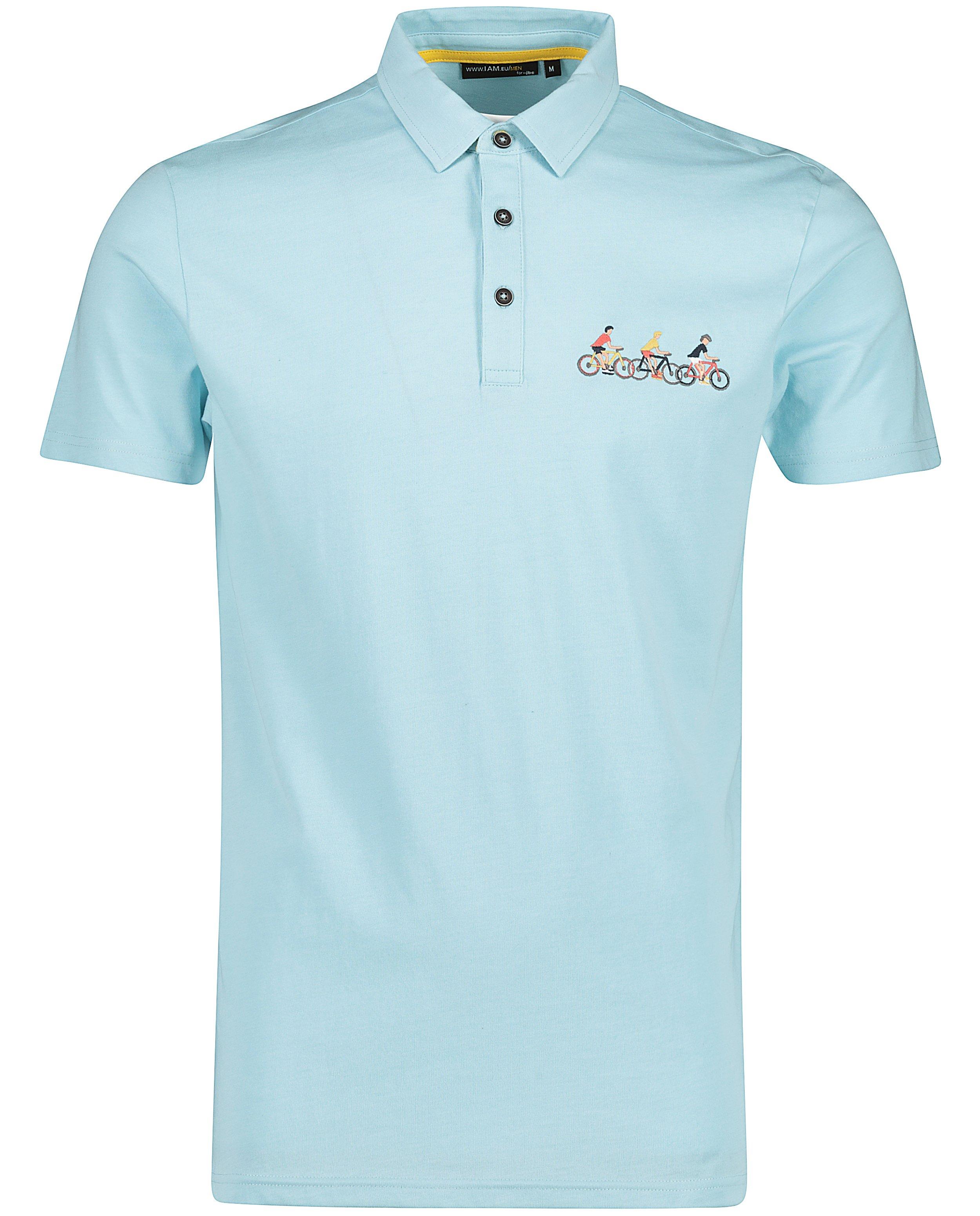 Polo met geborduurde print I AM - I AM - I AM