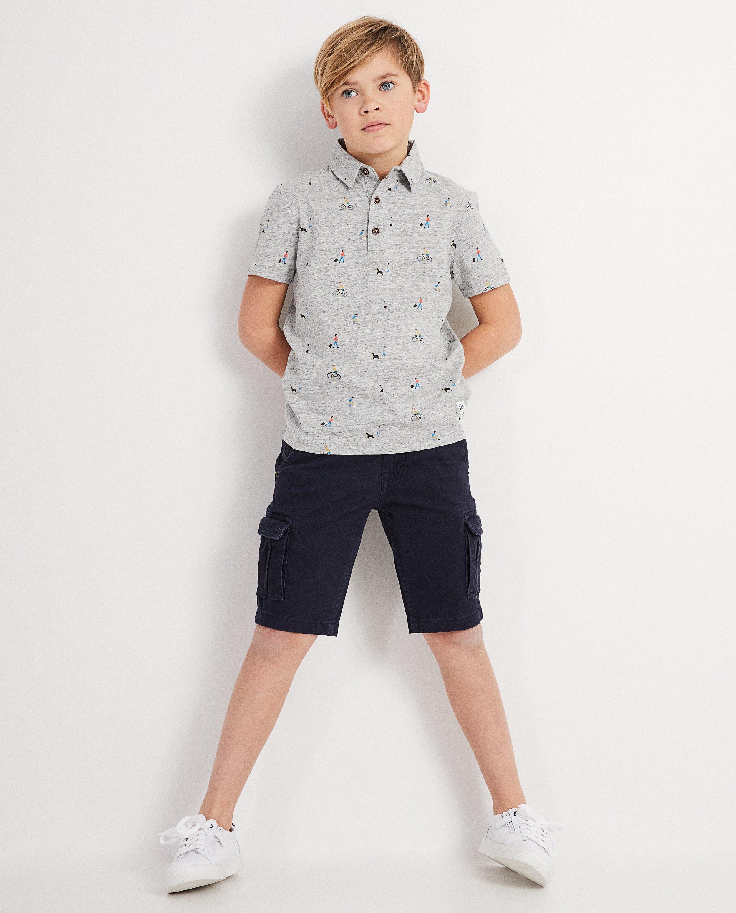 Polo en coton bio I AM - imprimé intégral, I AM - I AM