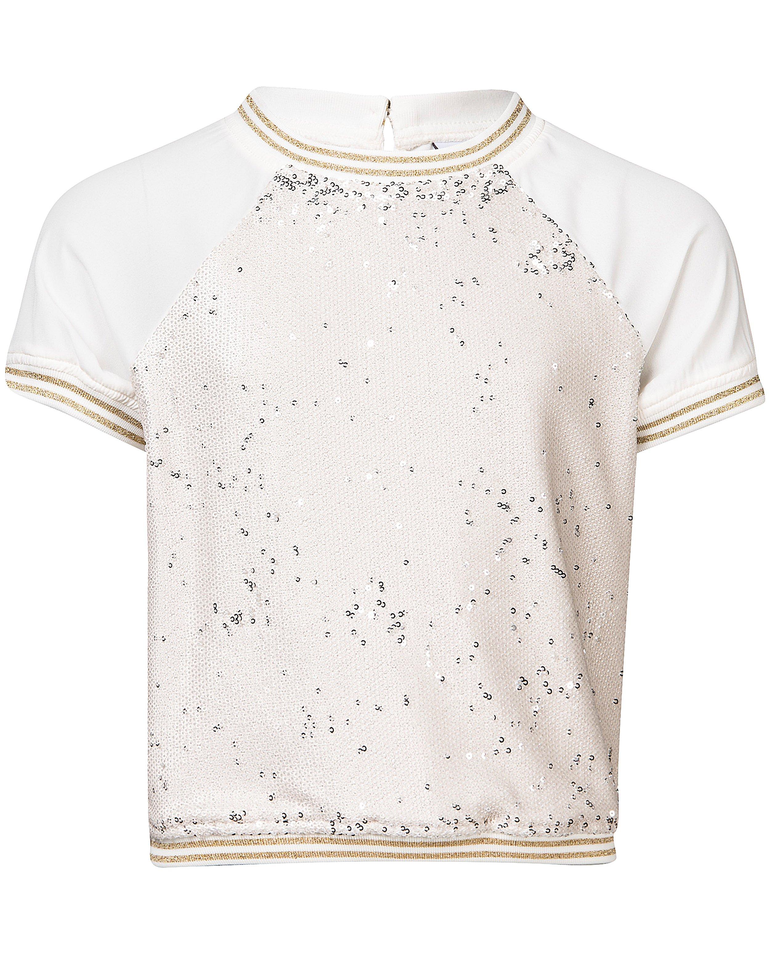 Hemden - T-shirt met pailletten communie