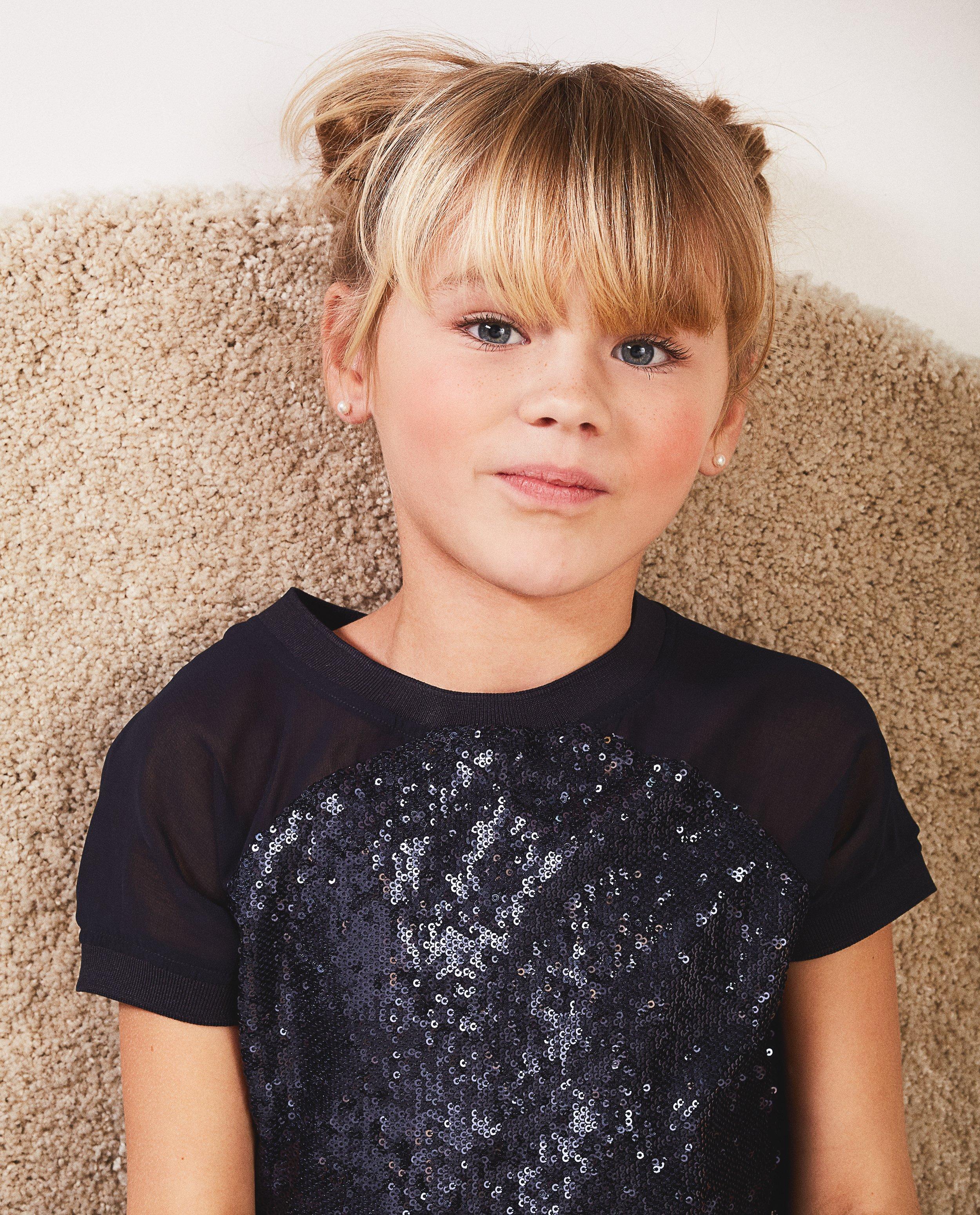 Hemden - T-shirt met pailletten communie