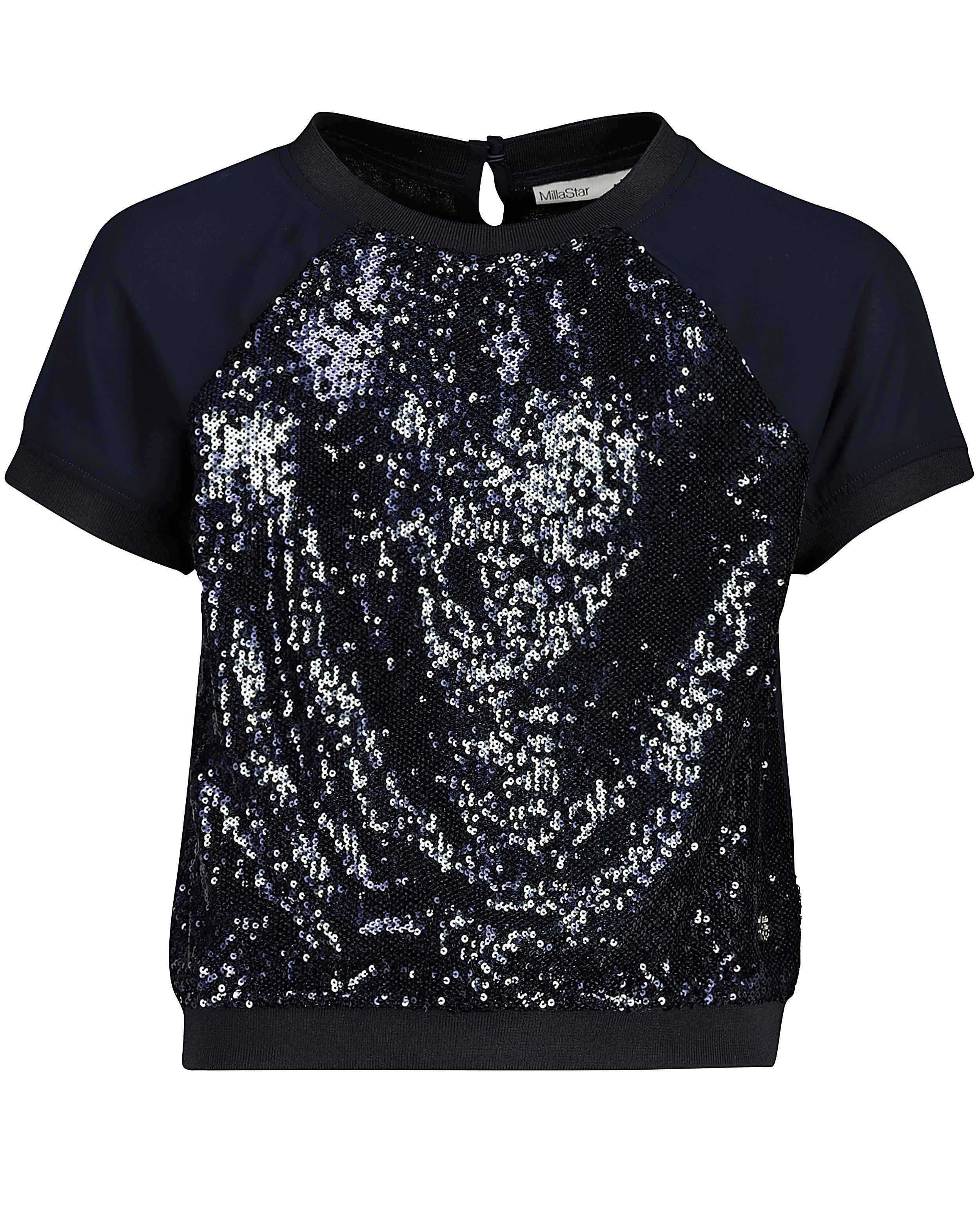 Hemden - T-shirt met pailletten communie
