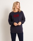 Sweaters - Donkerblauwe sweater 'SIS'