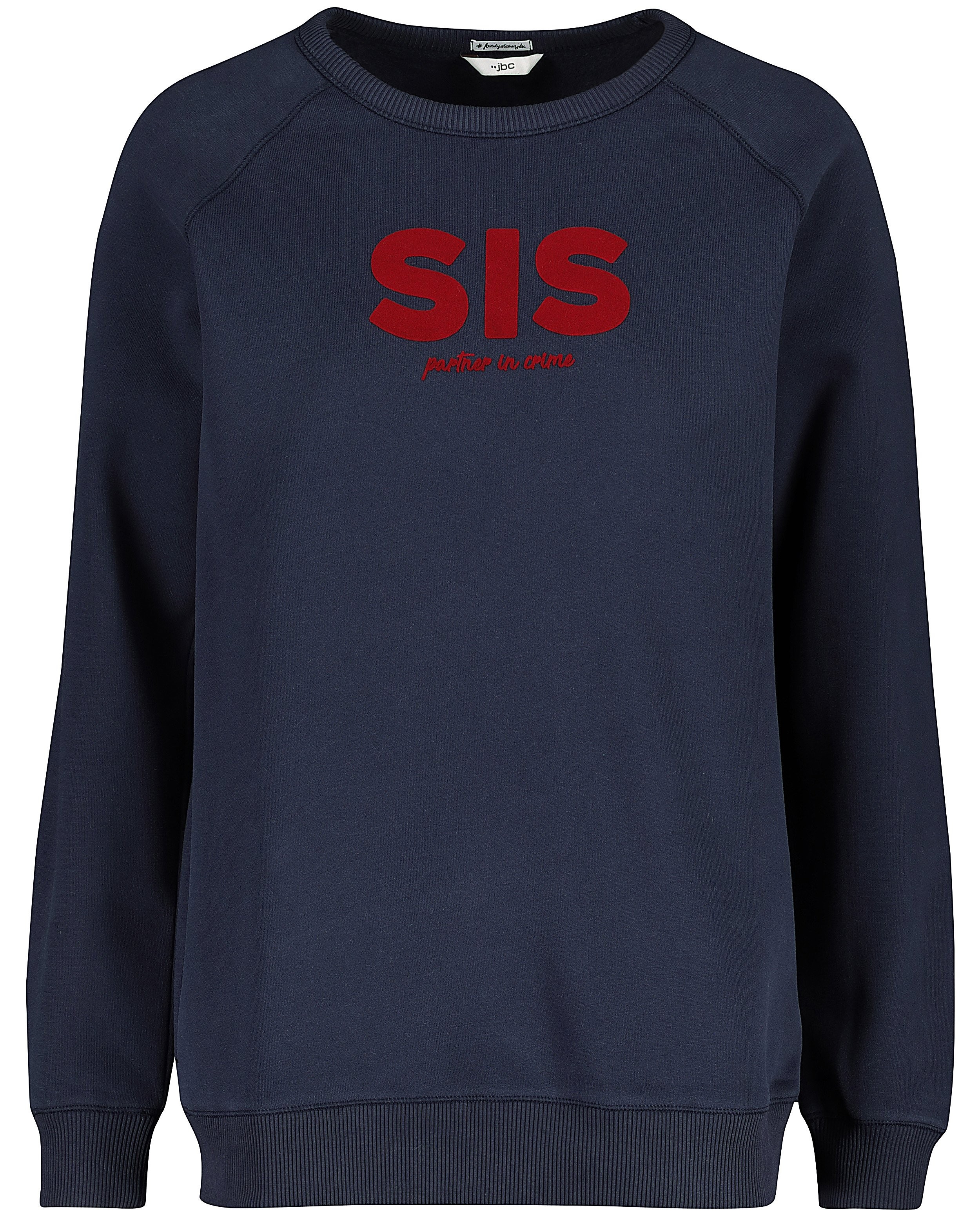 Sweaters - Donkerblauwe sweater 'SIS'