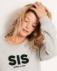 Sweaters - Lichtgrijze sweater 'SIS'
