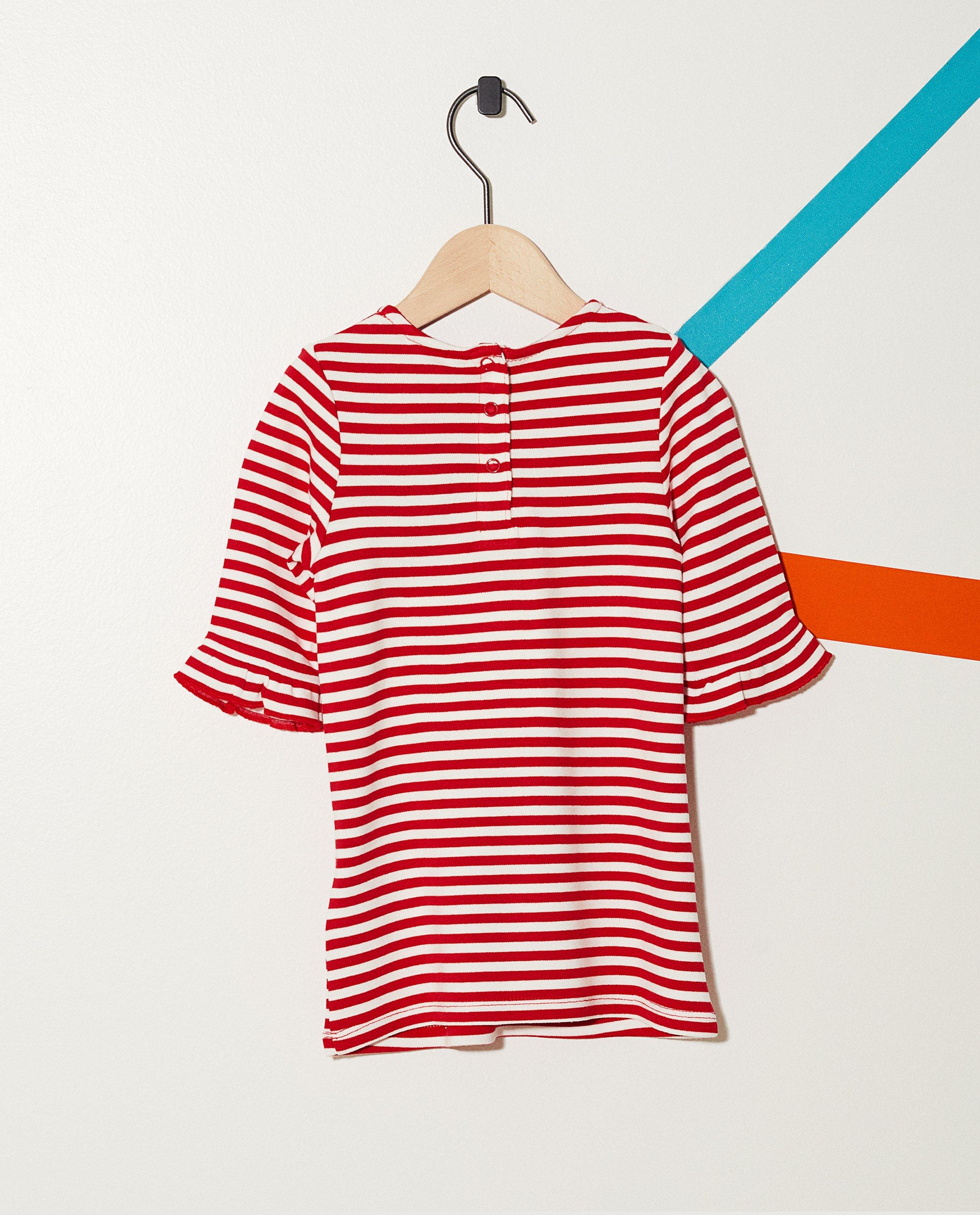 Robes - Robe rayée, ruches