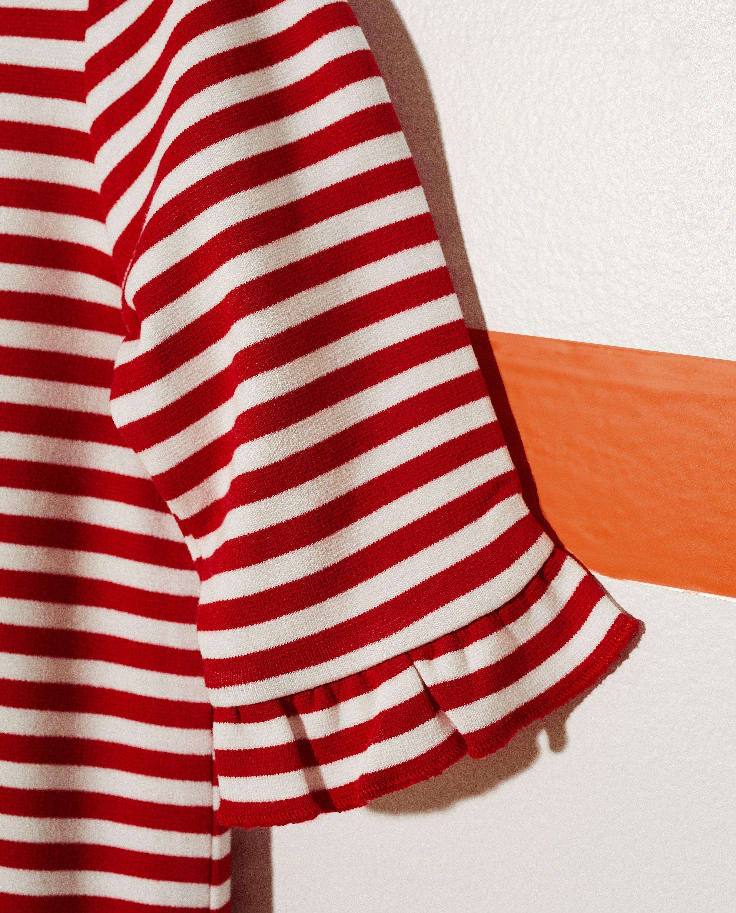 Robes - Robe rayée, ruches