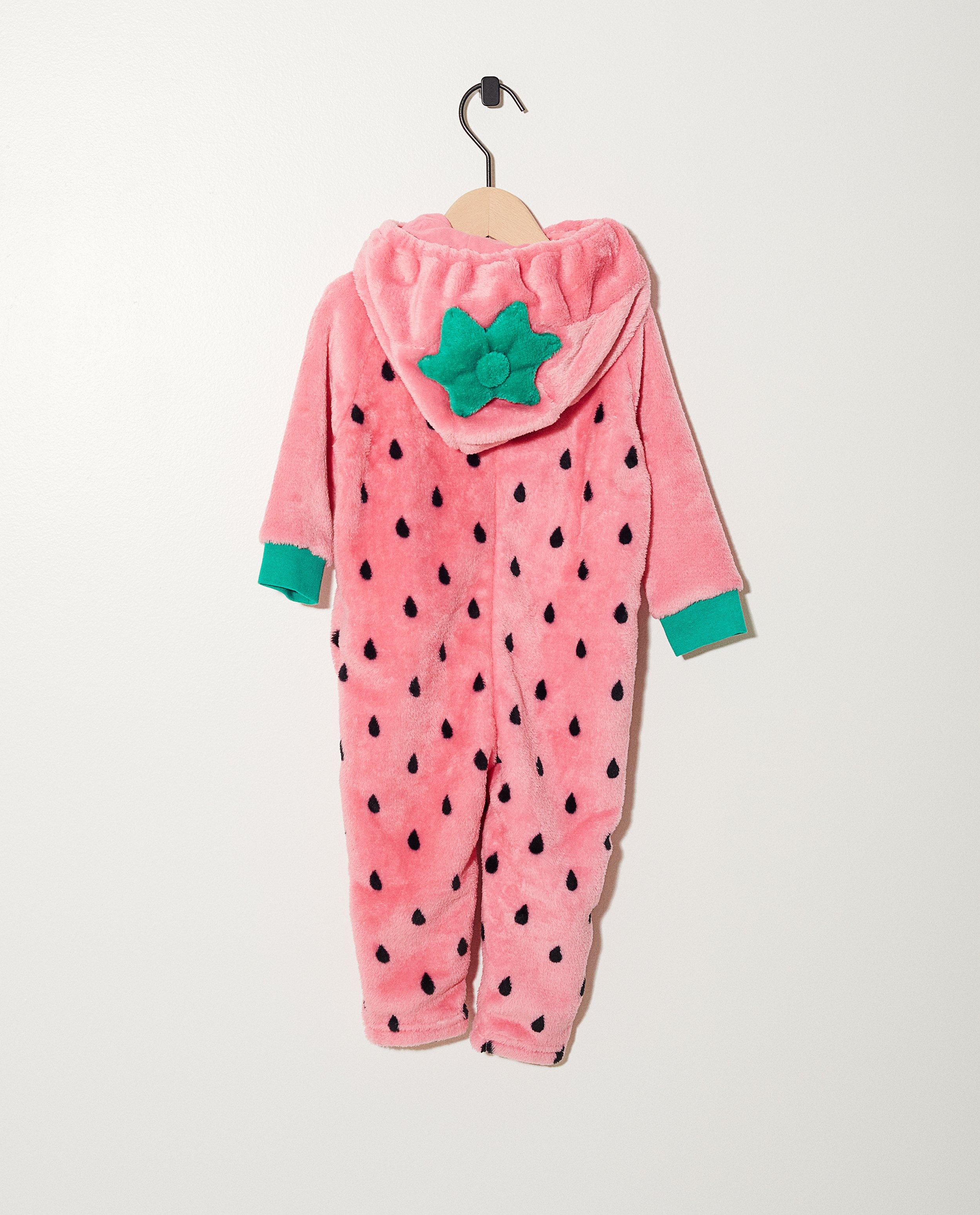 Nachtkleding - Onesie aardbei
