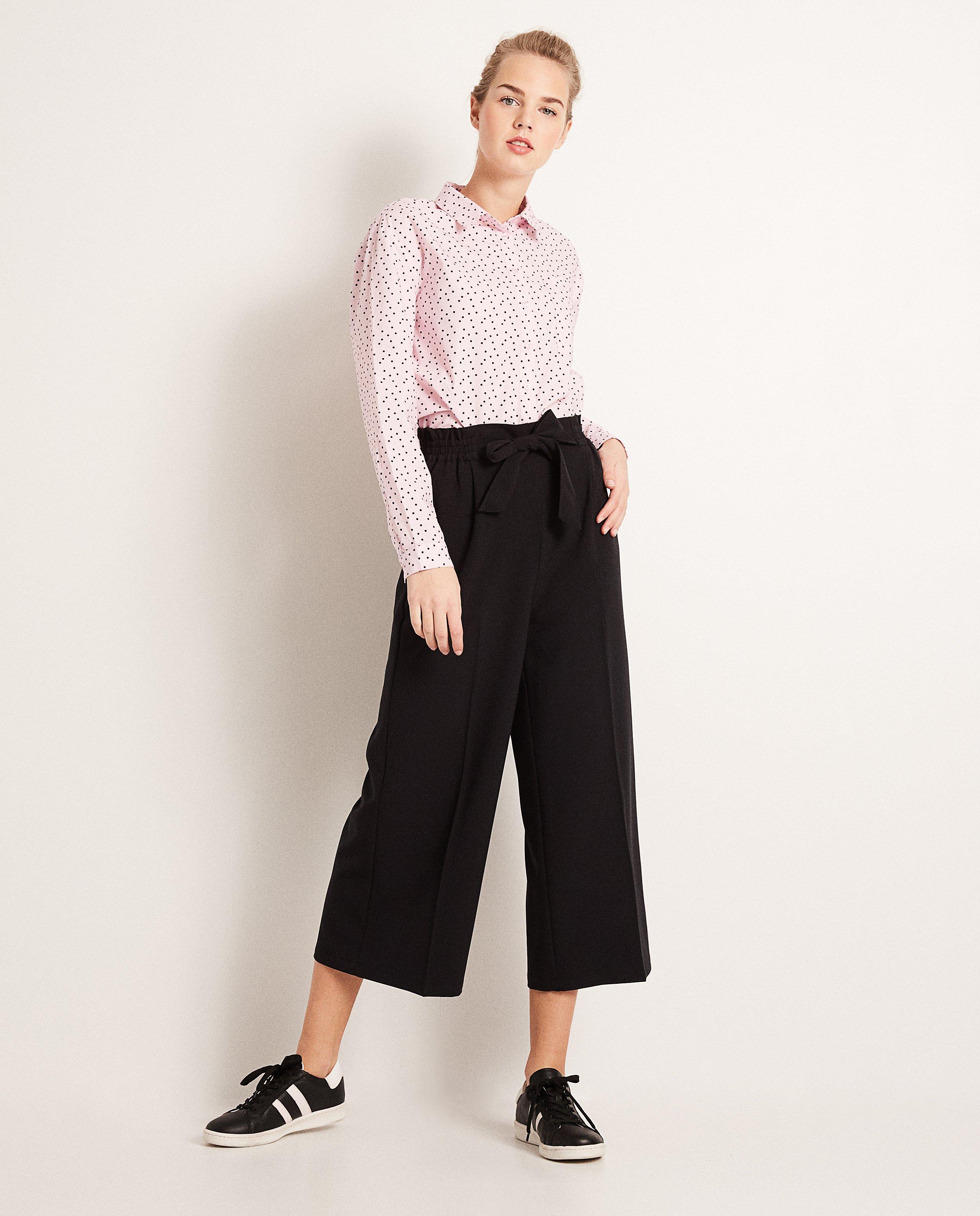 Jupe-culotte - viscose, taille élastique - Groggy