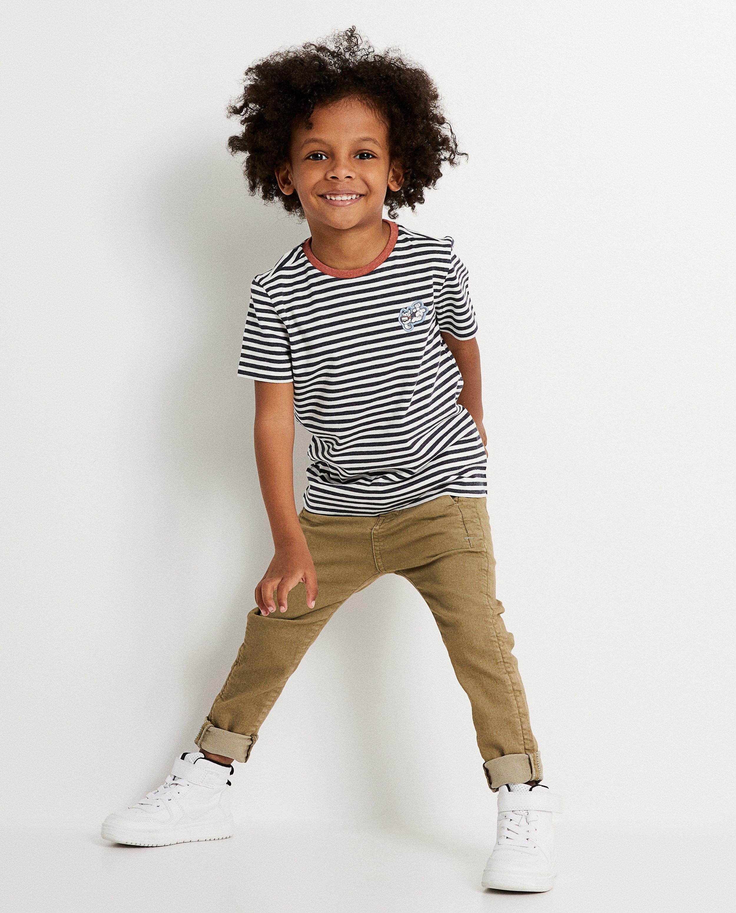 Gestreept T-shirt Samson - Blauw-wit gestreept - Samson
