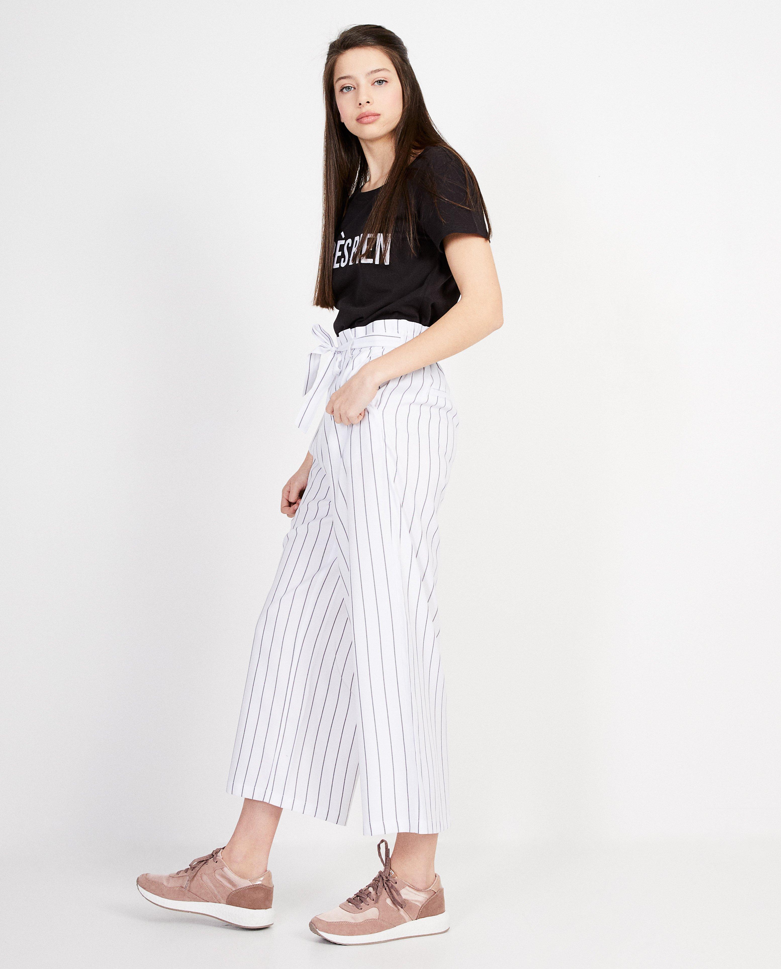 Pantalon souple rayé  - En blanc - Groggy