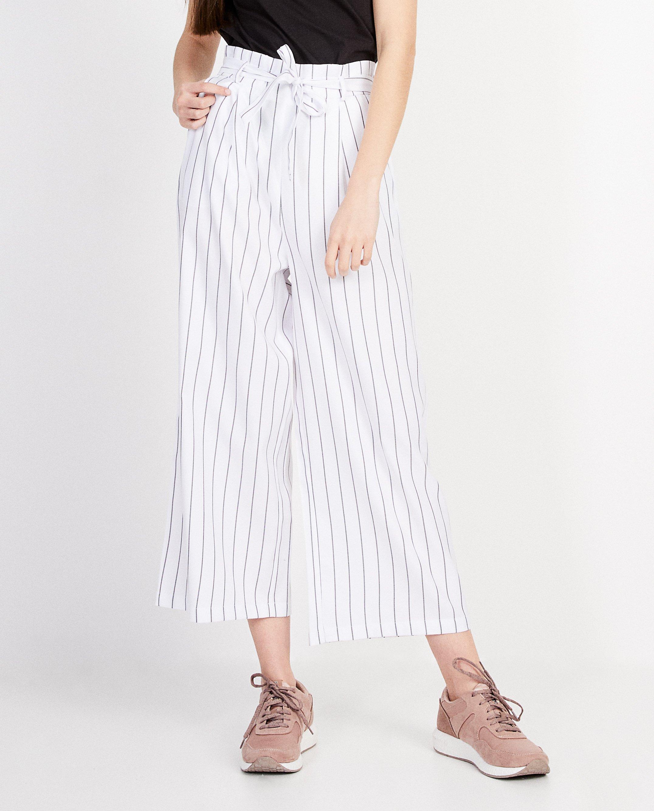 Pantalons - Pantalon souple rayé 