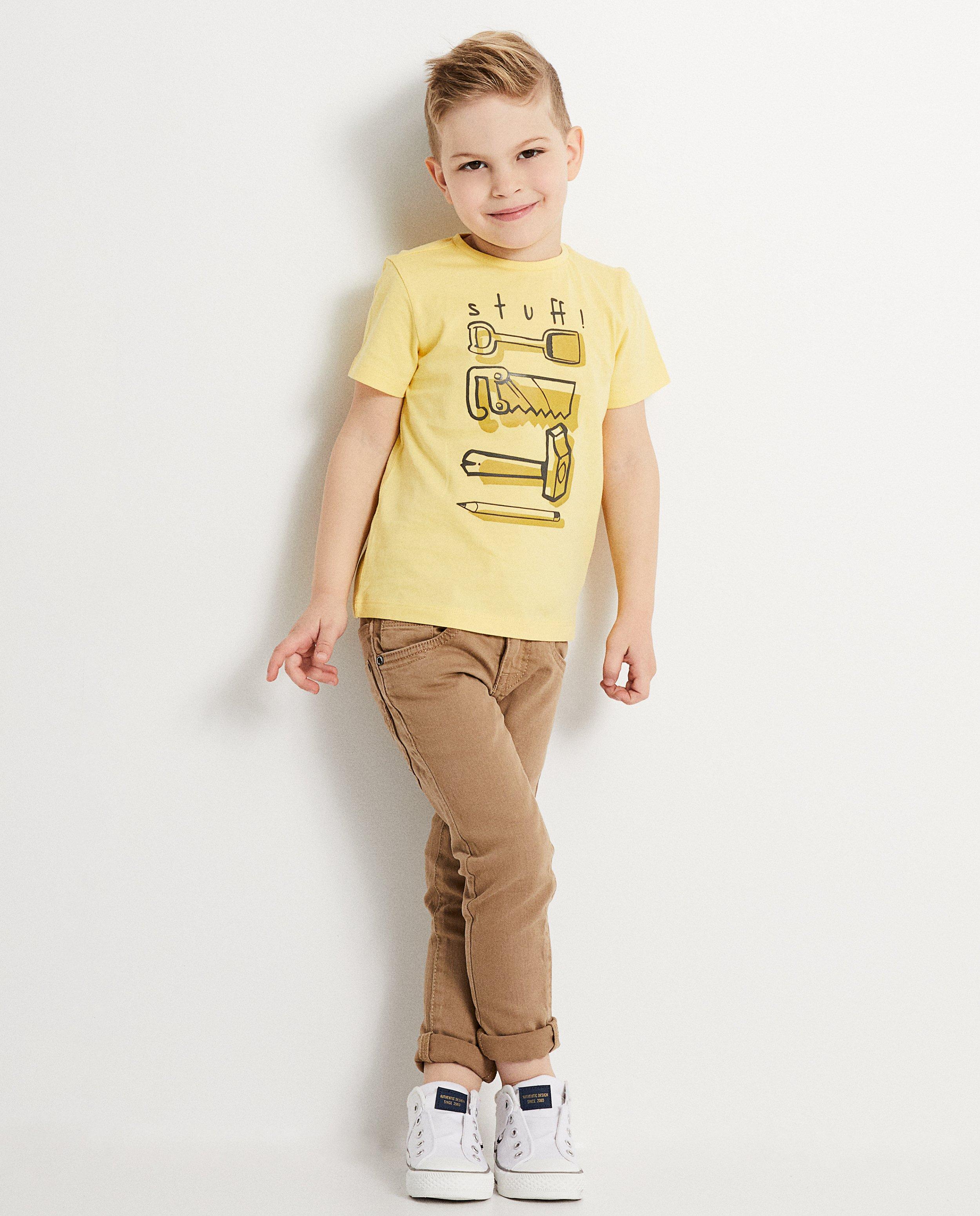 T-shirt met print Plop - Product Detail - lichtgeel - afbeelding nummer 1