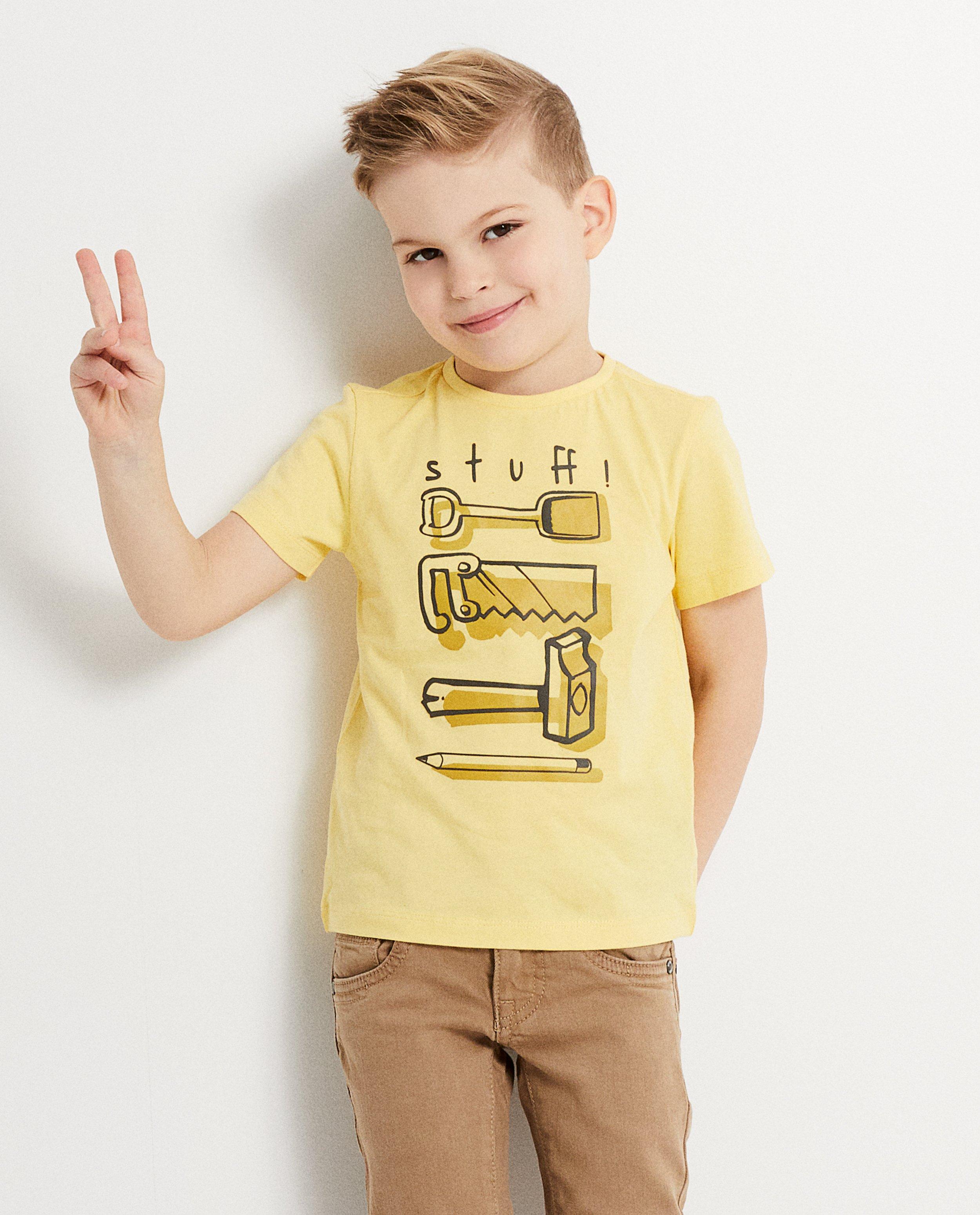 T-shirt met print Plop - Product Detail - lichtgeel - afbeelding nummer 2