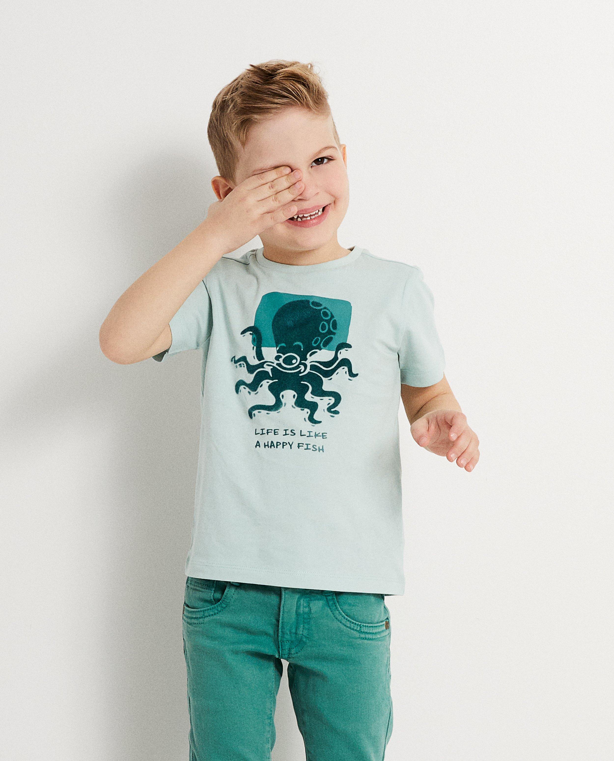 T-shirts - T-shirt met reliëfprint Piet Piraat