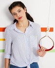 Hemden - Gestreept hemd met knooplint