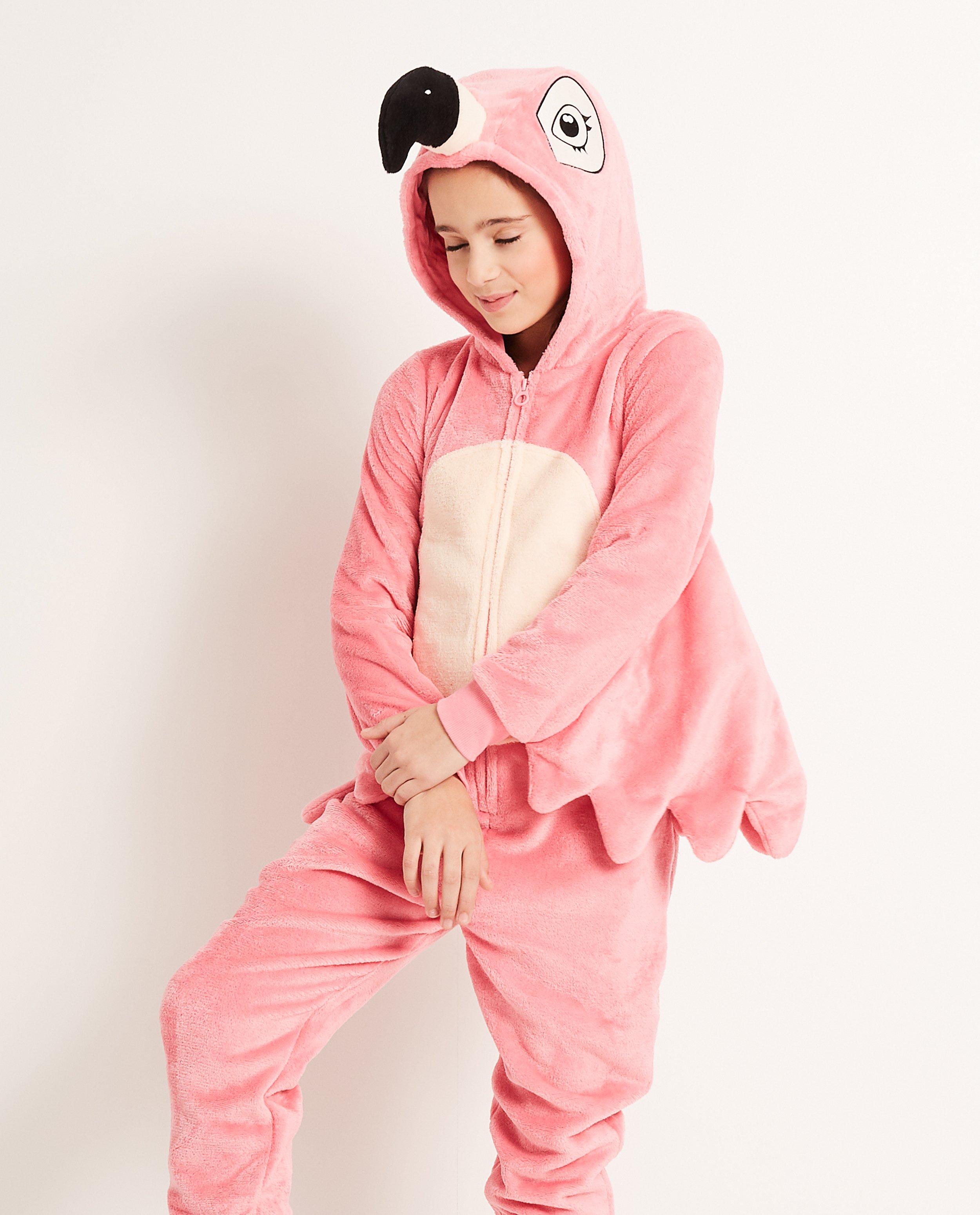 Nachtkleding - Onesie flamingo