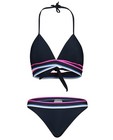 Bikini dos nageur bleu foncé - double bord élastique - JBC