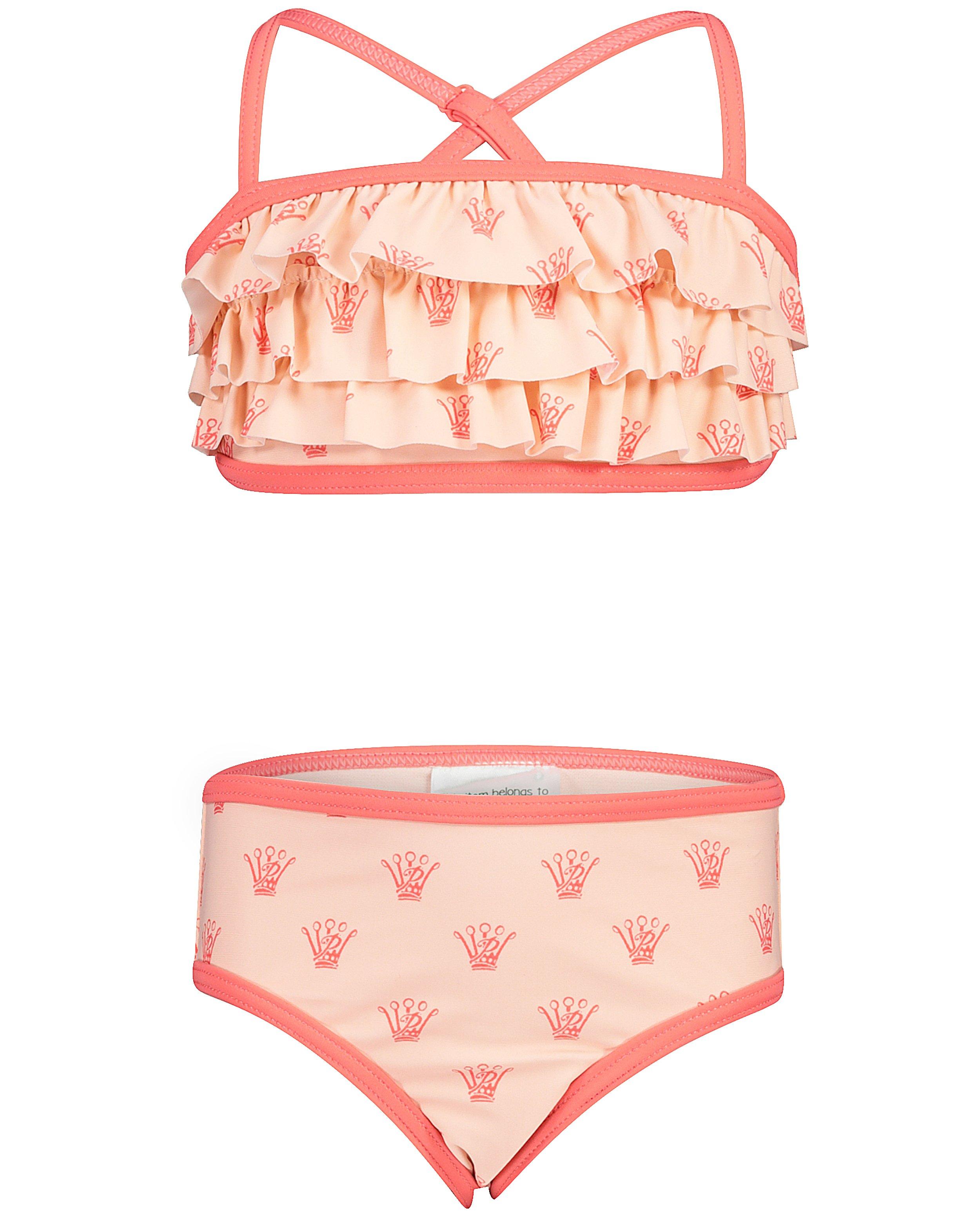Bikini bustier rose Prinsessia - avec des volants - Prinsessia