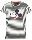 Gestreept T-shirt met print Mickey - Mickey - Mickey