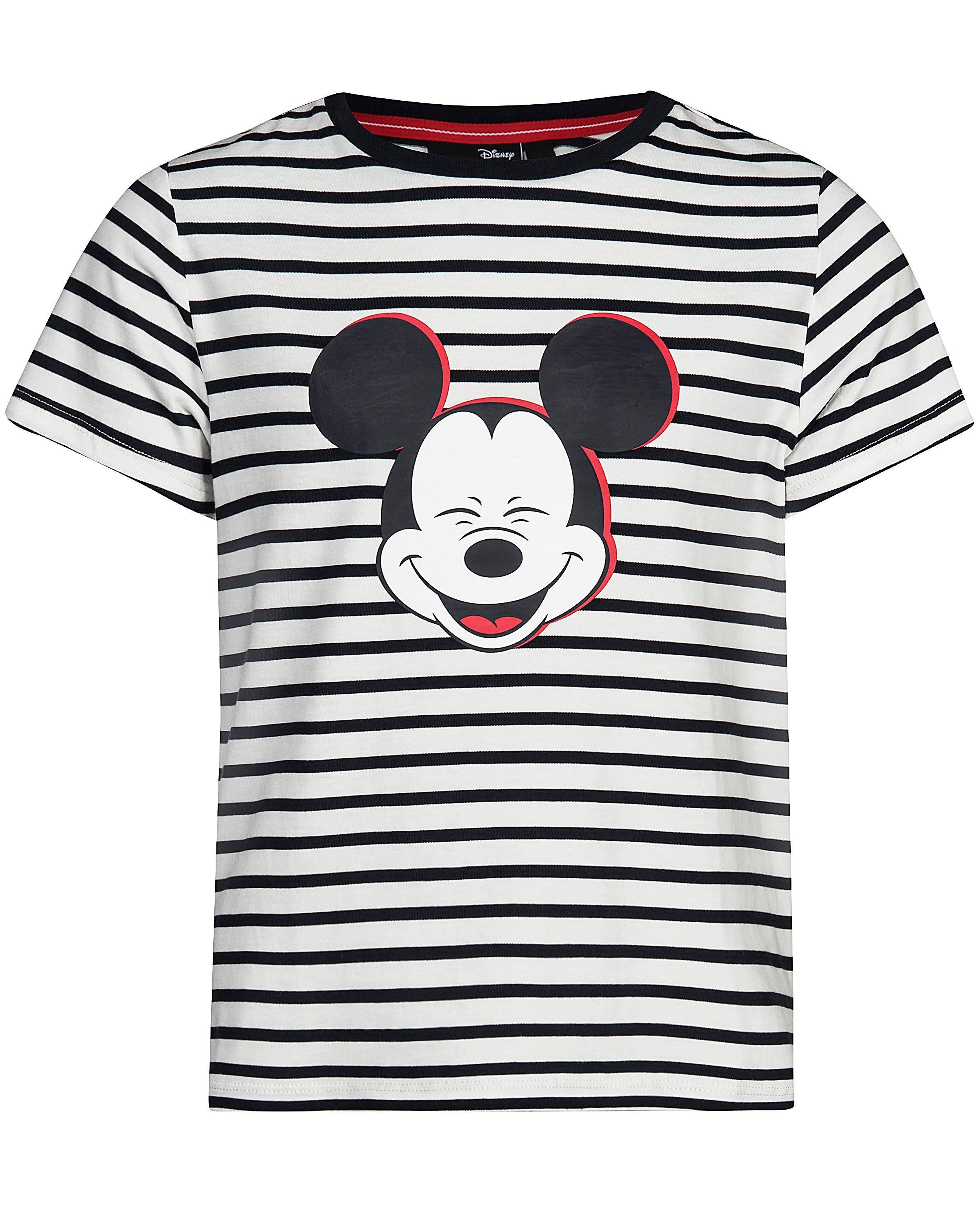 Gestreept T-shirt met print Mickey, 7-14 jaar - Mickey - Mickey