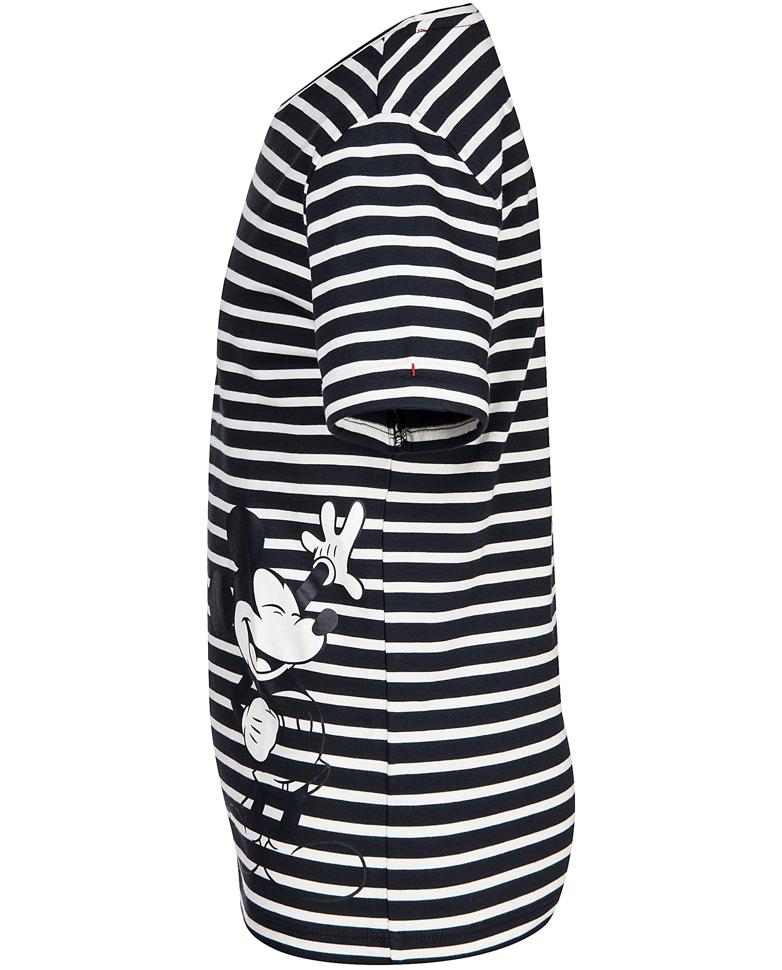 T-shirts - Gestreept T-shirt met print Mickey, 7-14 jaar