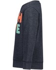 Sweaters - Sweater met bouclé opschrift