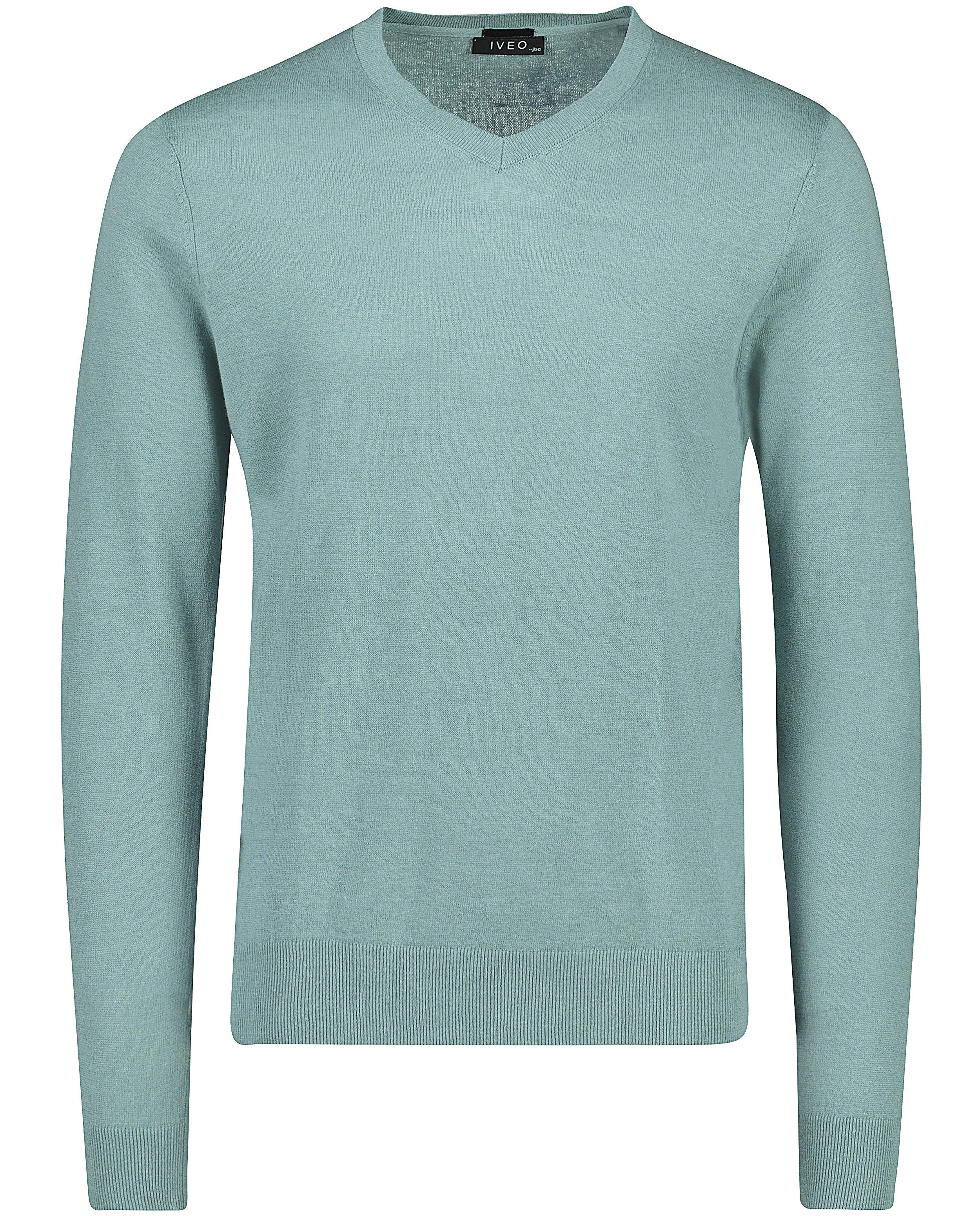 Pulls - Pull vert menthe avec col en V
