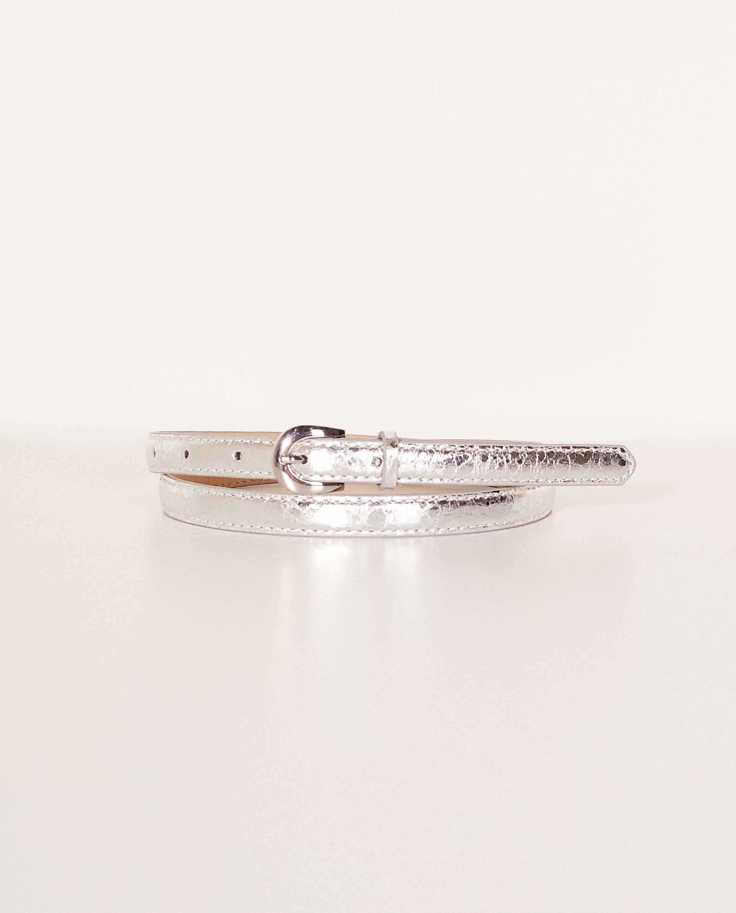 Ceinture étroite Pieces - revêtement argenté - Pieces