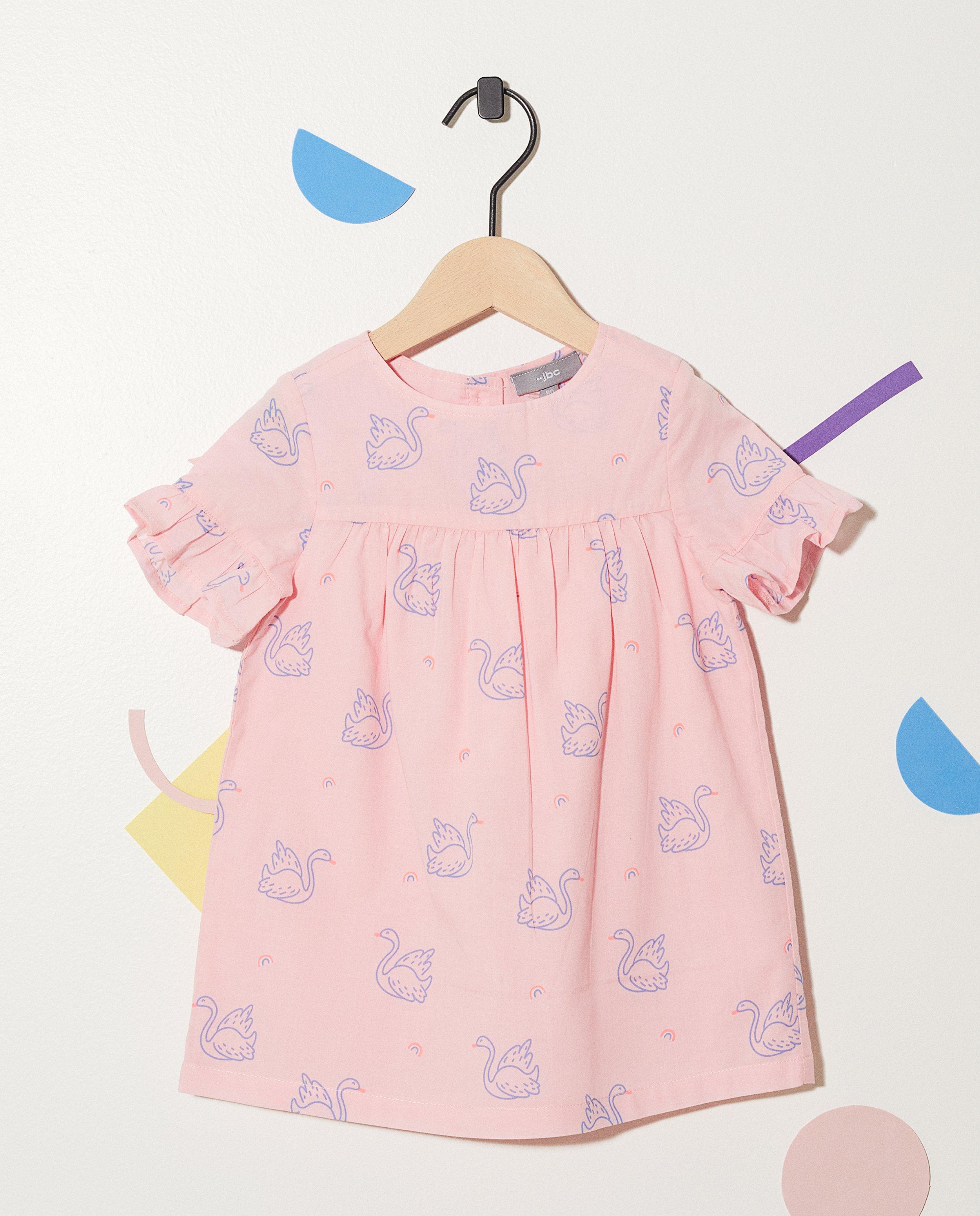 Robe, imprimé de cygnes - et ruches - JBC
