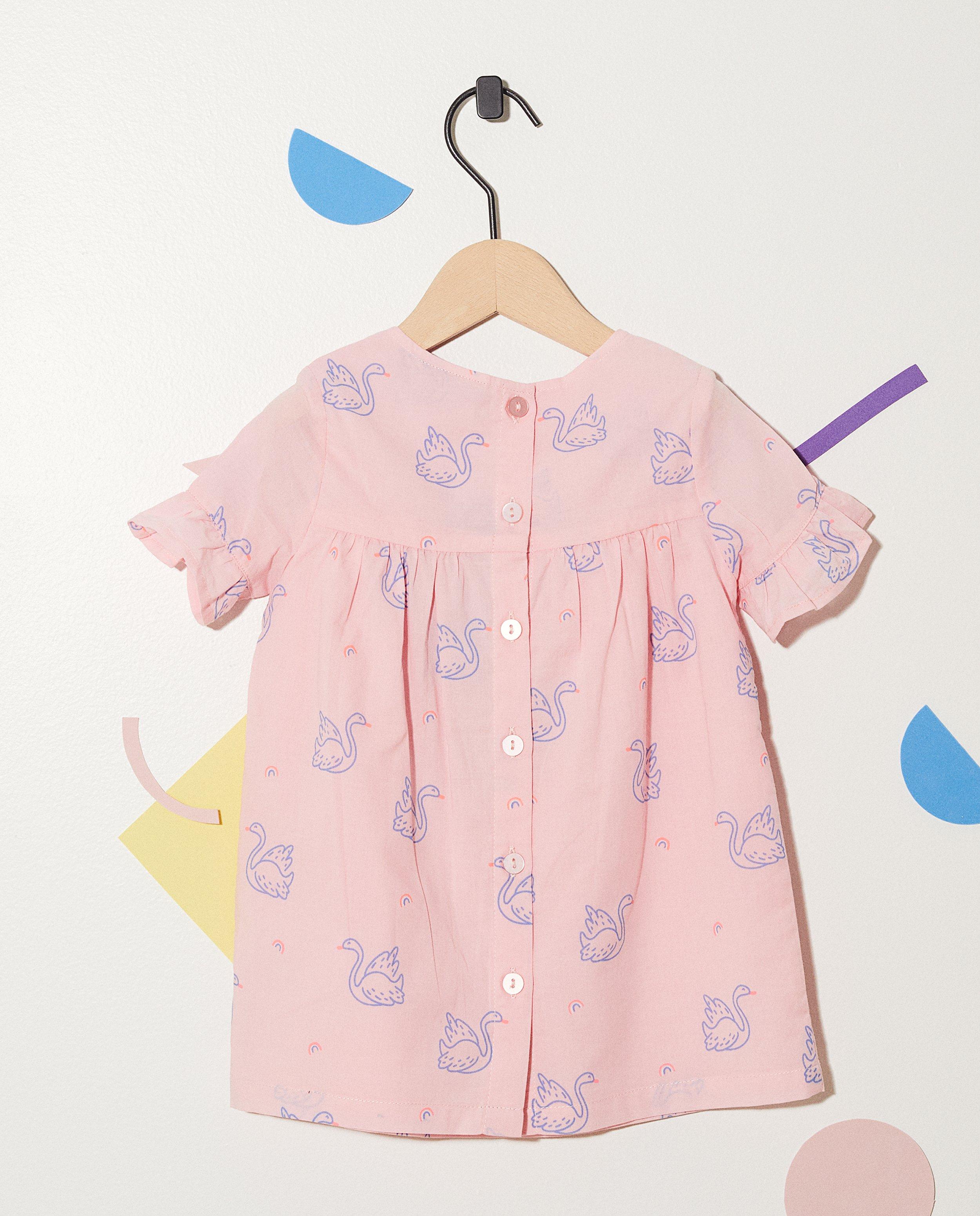 Robes - Robe, imprimé de cygnes