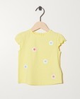 T-shirt fleuri - En jaune - Newborn 50-68